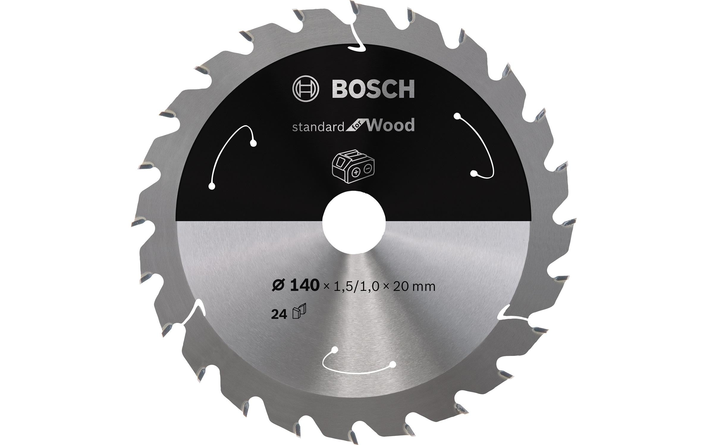 Bosch Professional Kreissägeblatt Standard for Wood Ø 140, Z 24