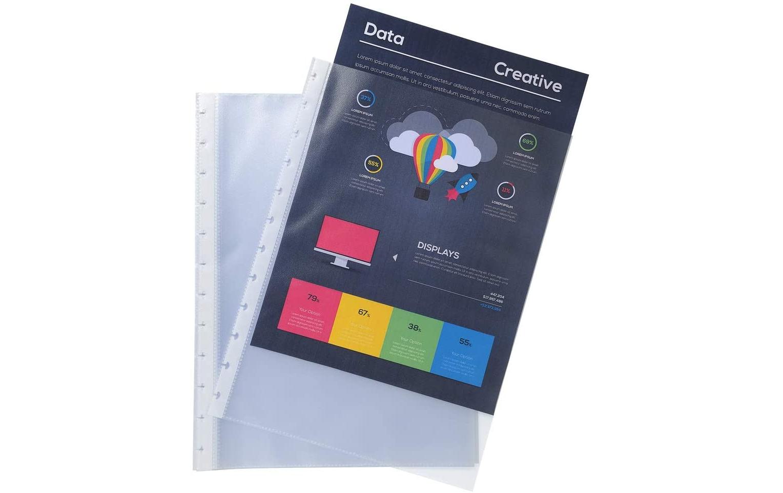 Exacompta Sichtbuch Ersatzhüllen 10 Stück, Transparent