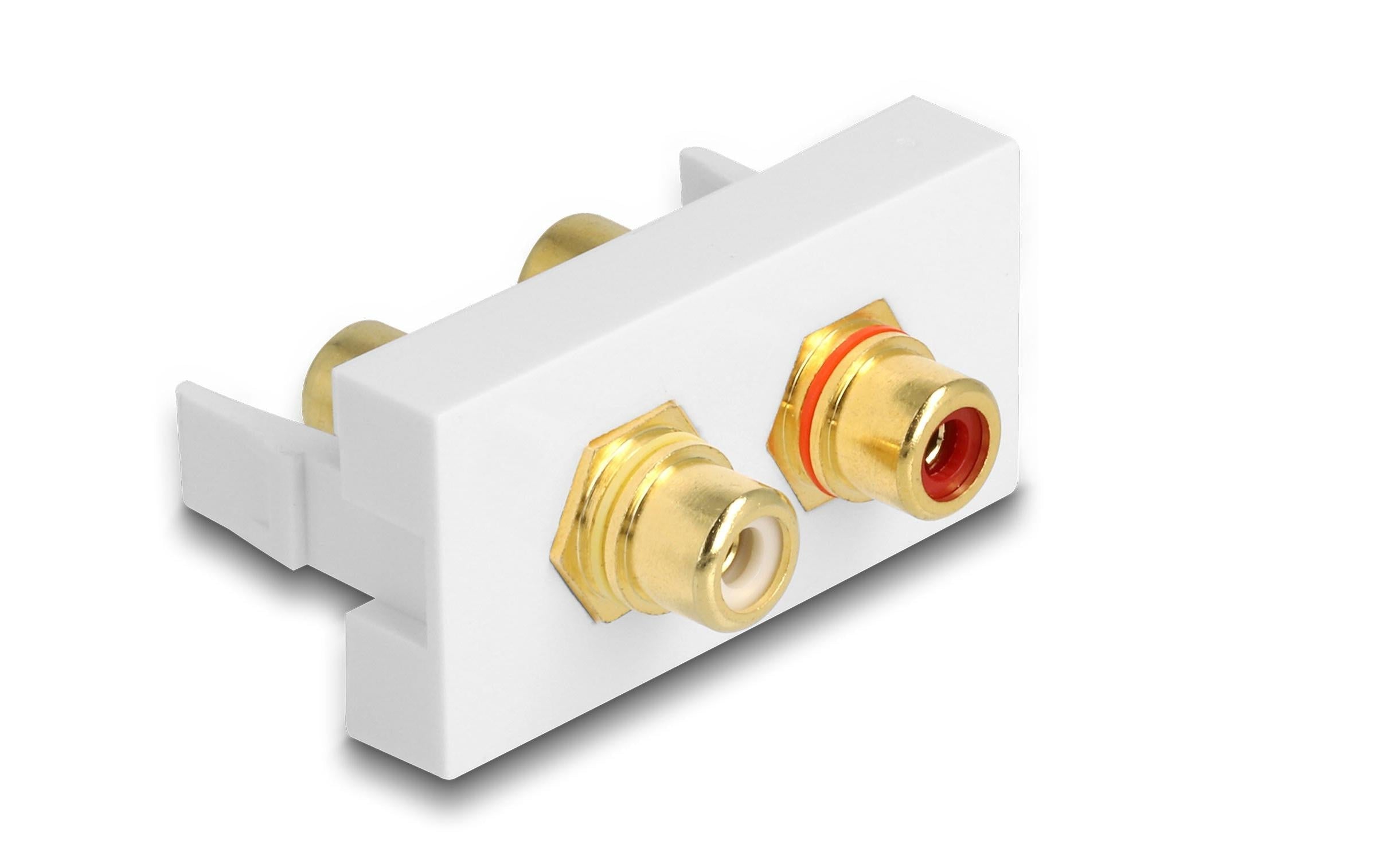 Delock Easy 45 Modul 22.5 x 45 mm Cinch - Cinch