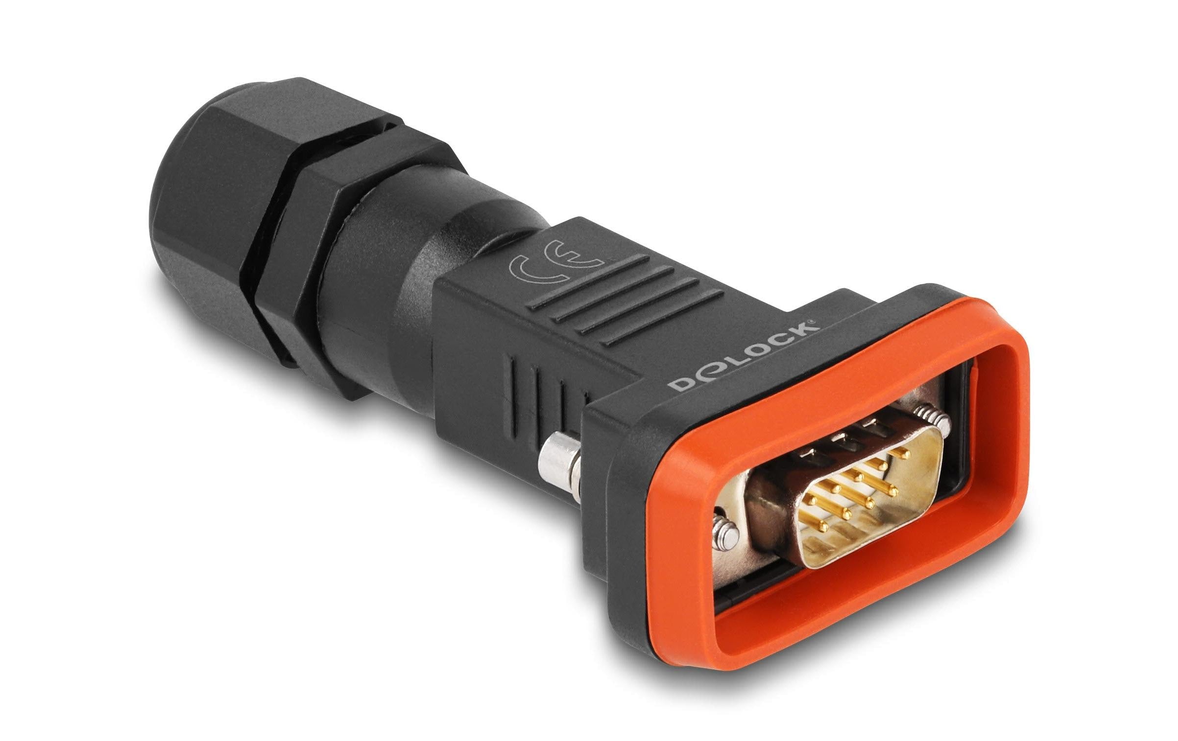 Delock Adapter D-Sub HD 9 Pin Stecker mit Gehäuse IP67 wasserfest