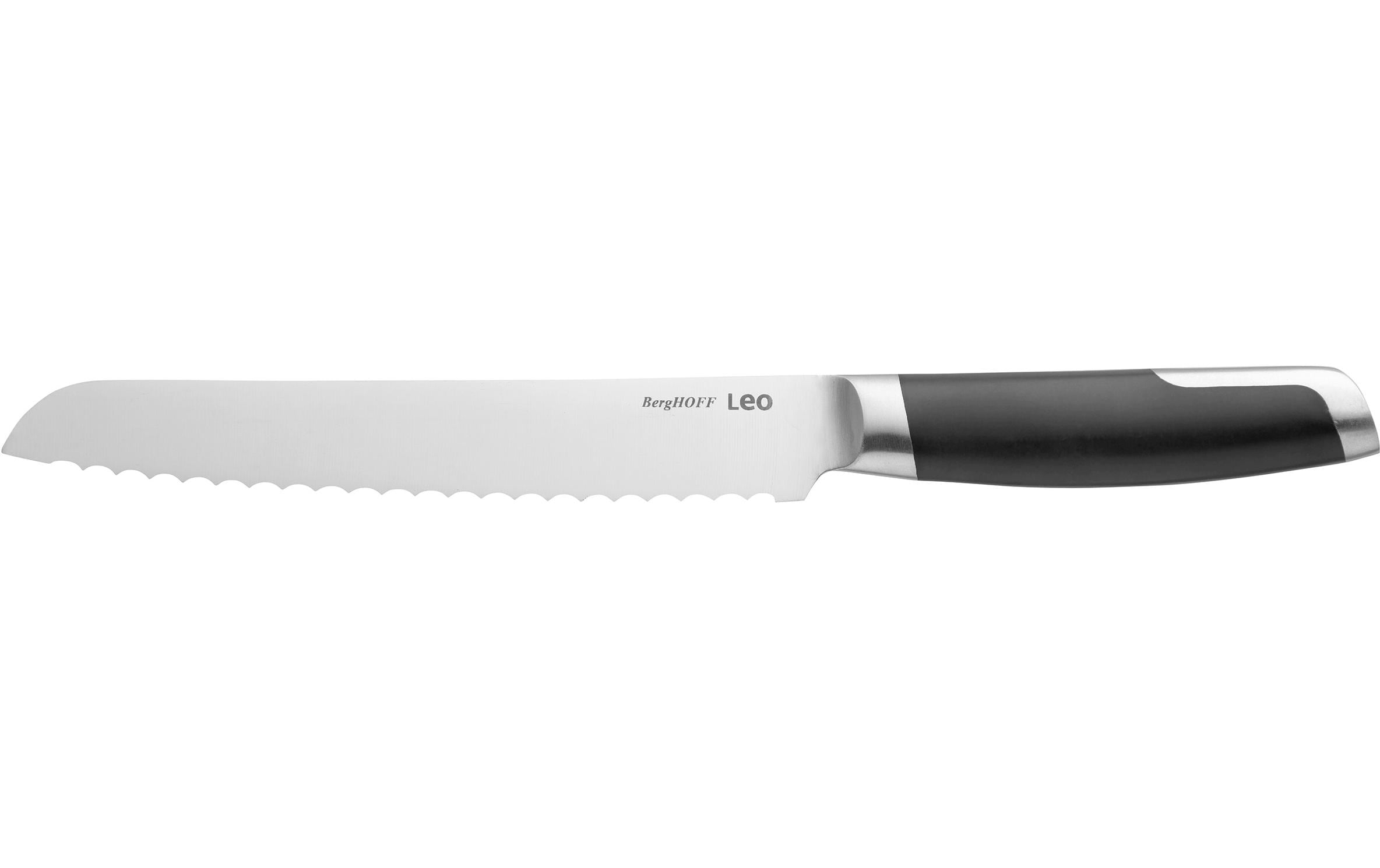 BergHOFF Brotmesser Leo Graphite 20 cm, Schwarz/Silber