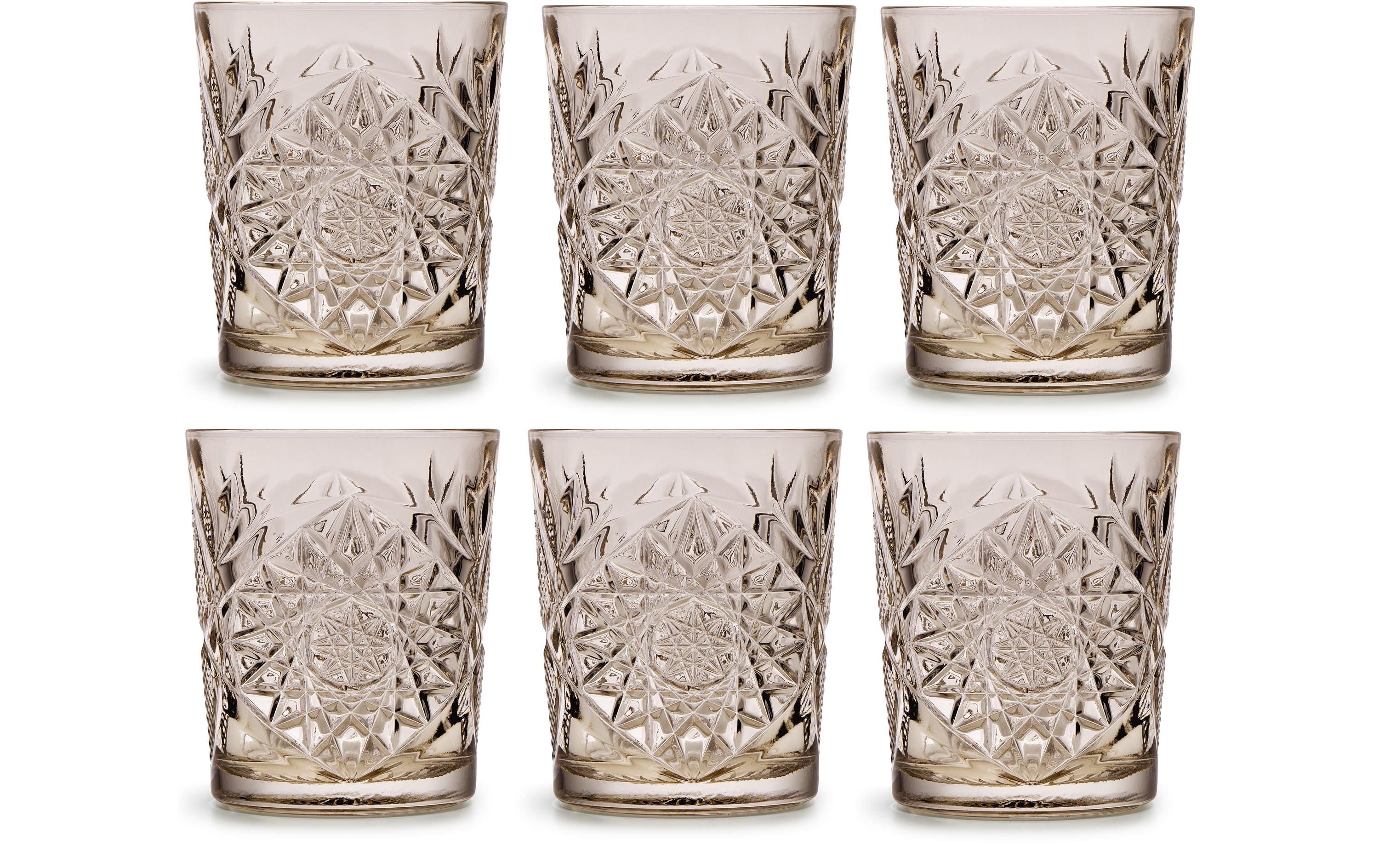 onis Gin Glas Hobstar 350 ml, 6 Stück, Taupe