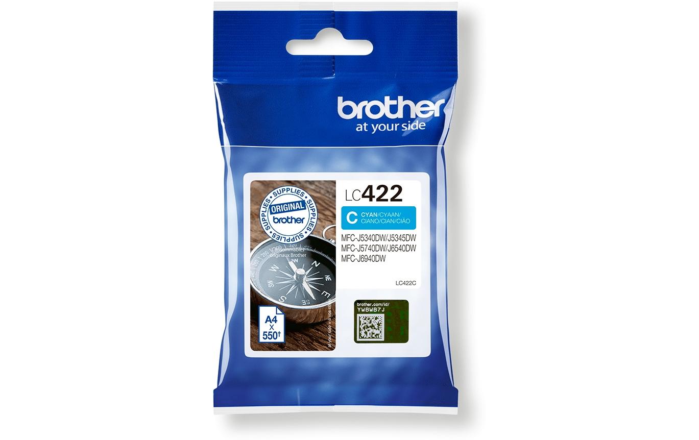 Brother Tinte LC-422C Cyan