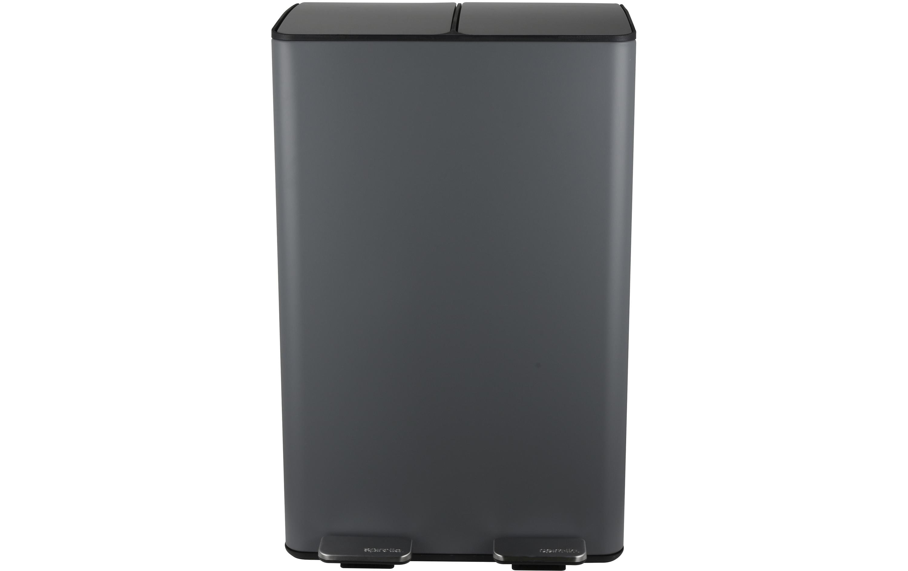 spirella Treteimer Aliya Matt 2 x 30 l, Grau