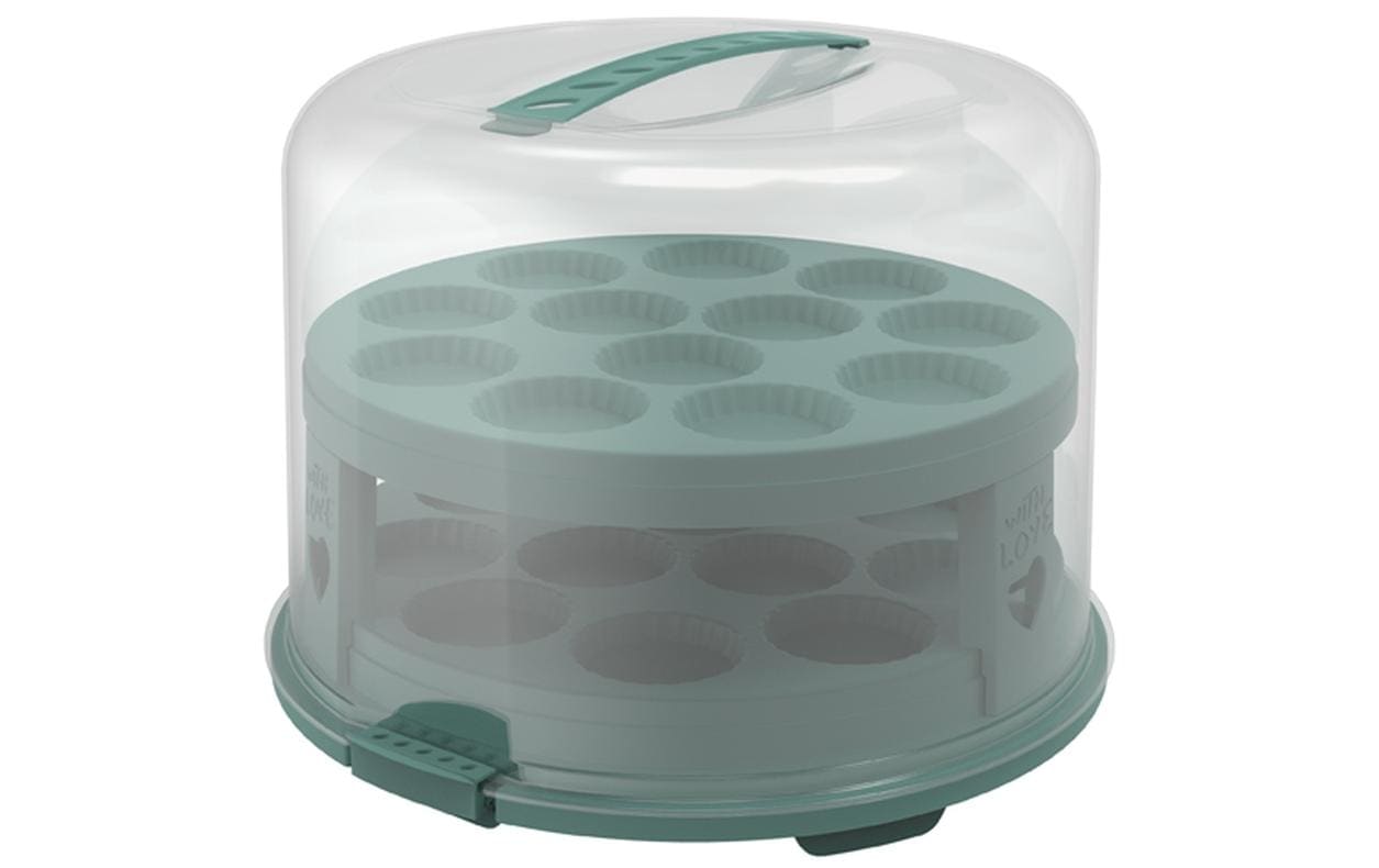 Rotho Tortenbutler Fresh XL Grün/Transparent