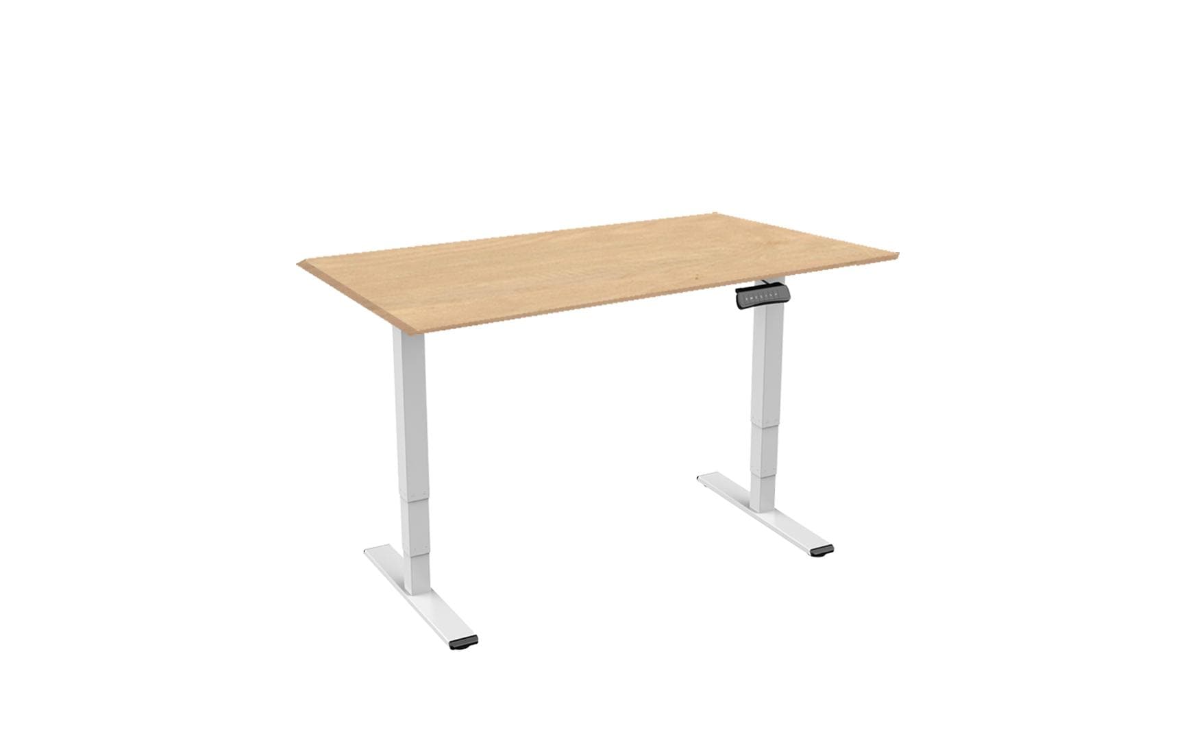 Contini RAL 9016 1.6 x 0.8 m Weiss mit Brauner Tischplatte