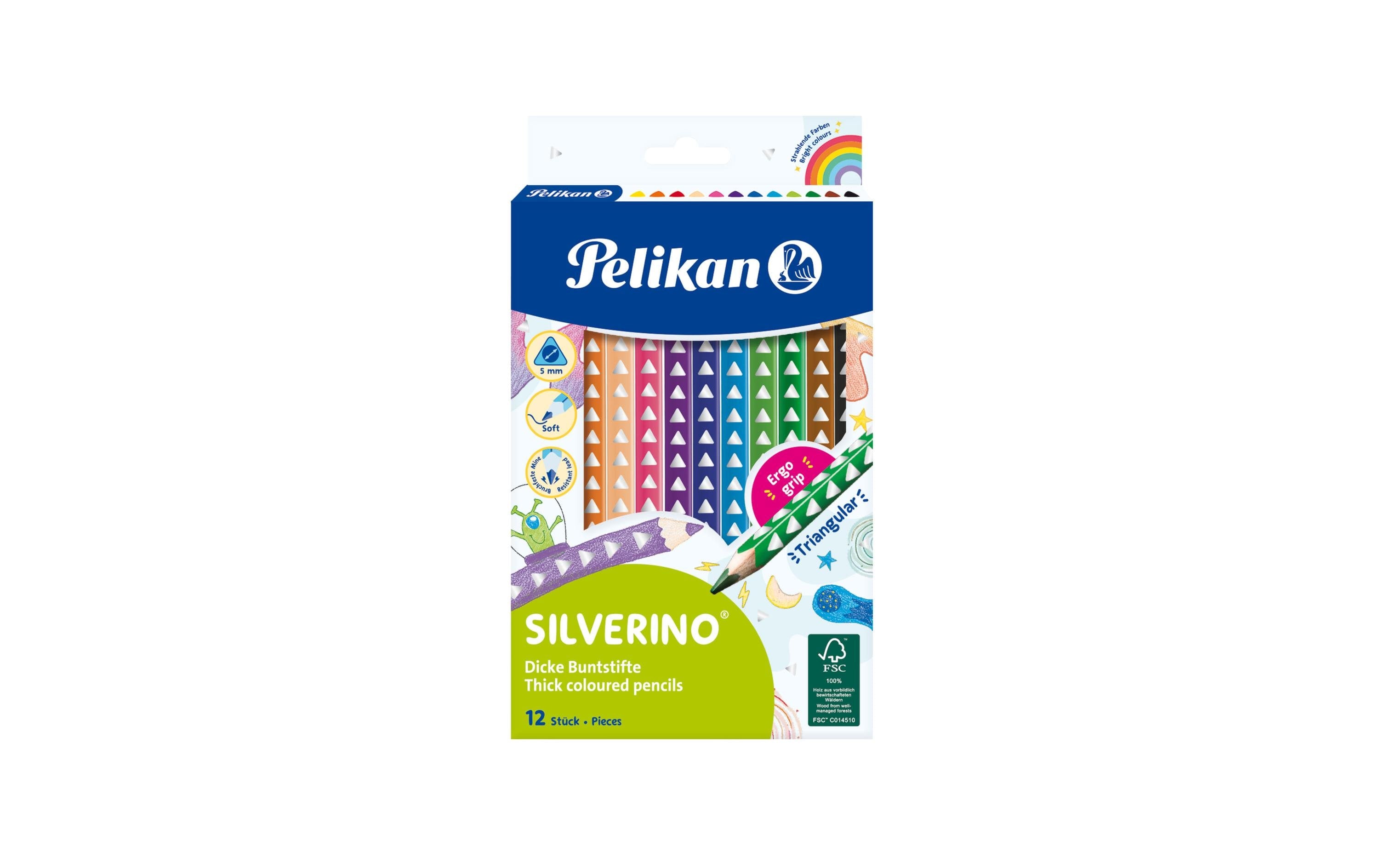 Pelikan Farbstifte Silverino Dick, 12er-Set