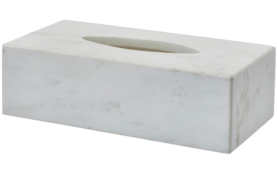 Aquanova Kosmetiktuchbox Hammam Weiss, Steingut