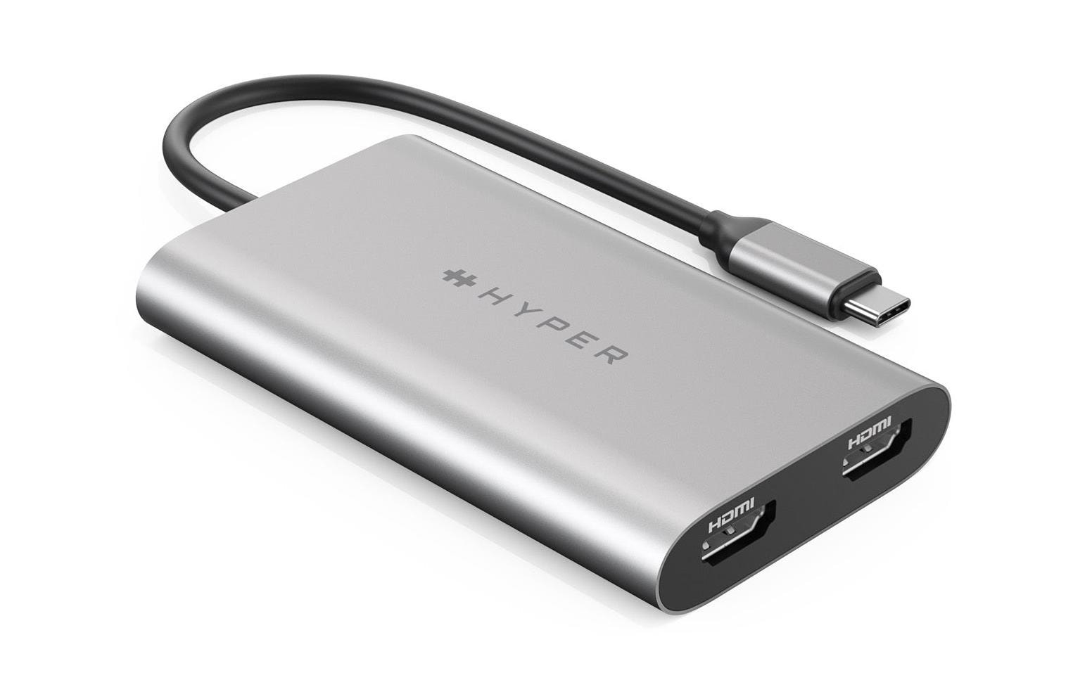 HYPER Adapter Dual 4K USB Type-C - HDMI