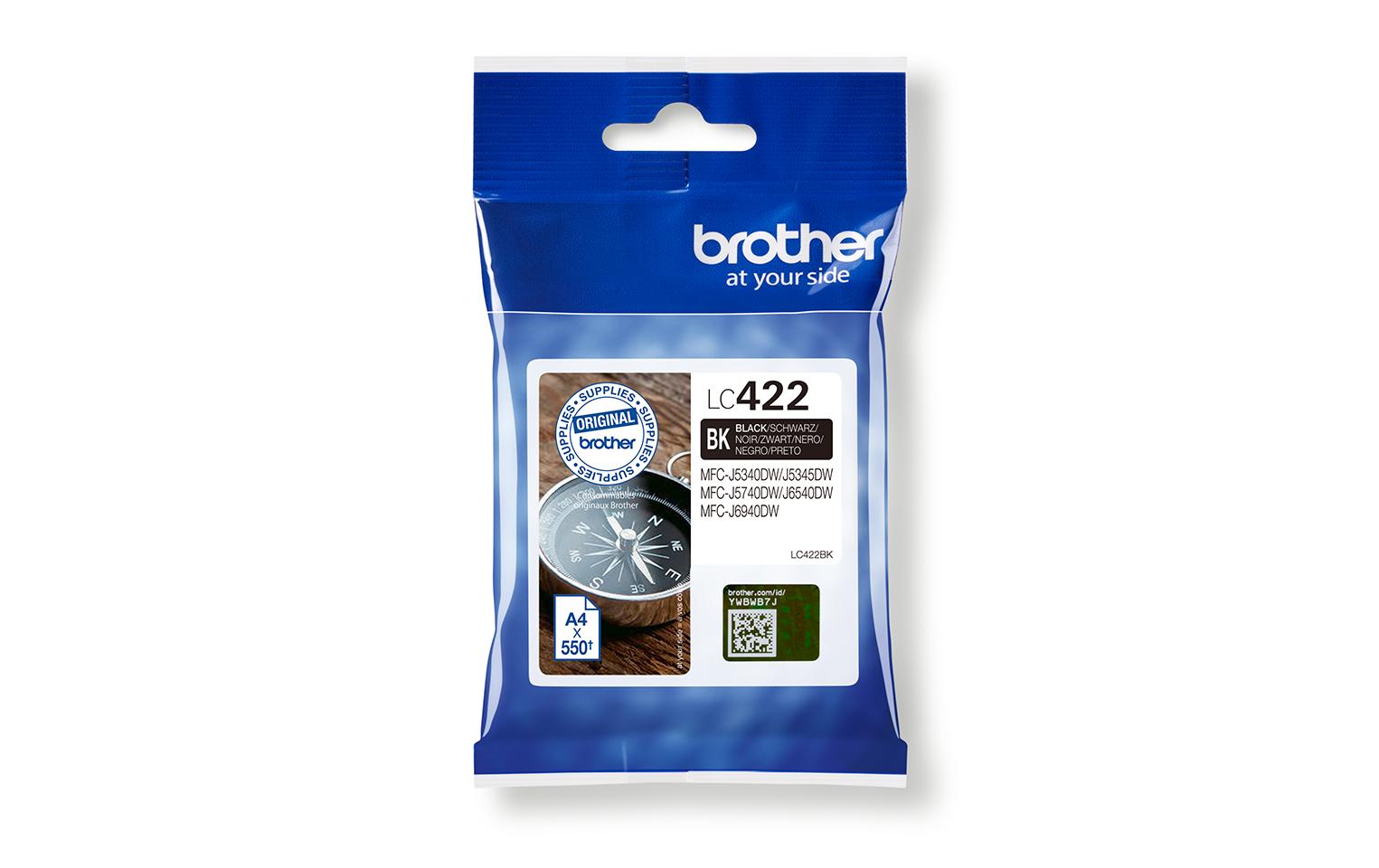 Brother Tinte LC-422BK Black