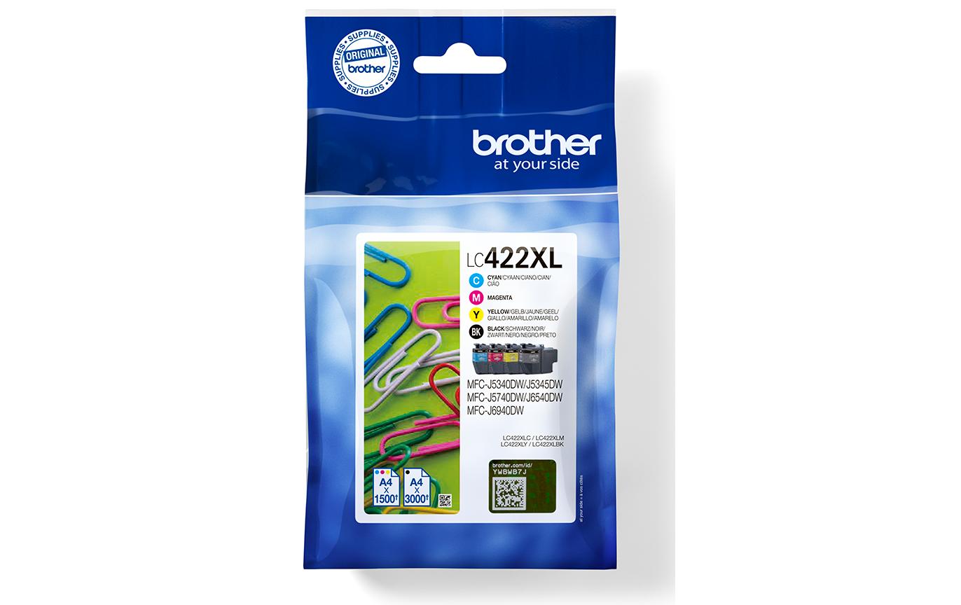 Brother Valuepack LC-422XL Black/Cyan/Magenta/Yellow