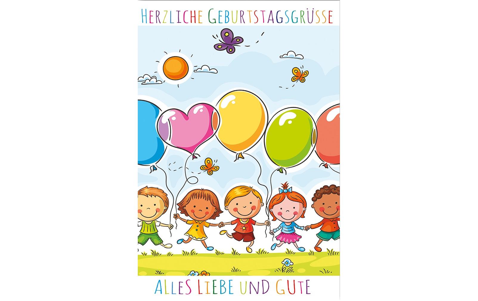 Braun + Company Glückwunschkarte Kindergeburtstag 11.5 x17 cm, inkl. Couvert