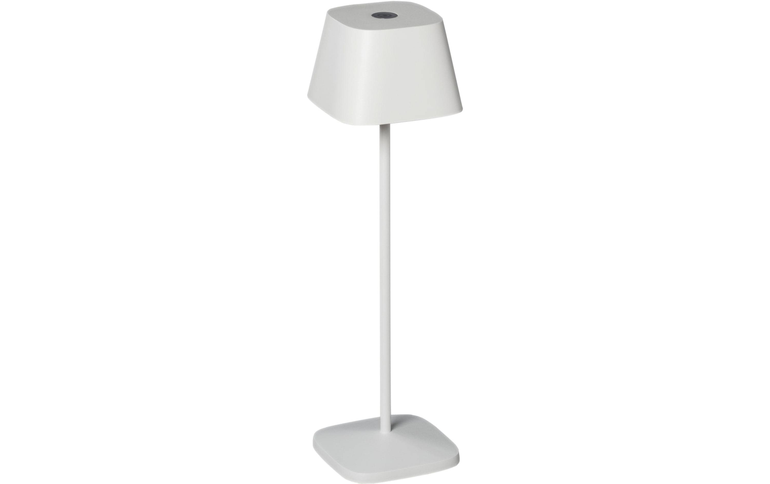 Konstsmide Akku-Tischleuchte Capri USB, 2700-3000 K, 2.2 W, Weiss