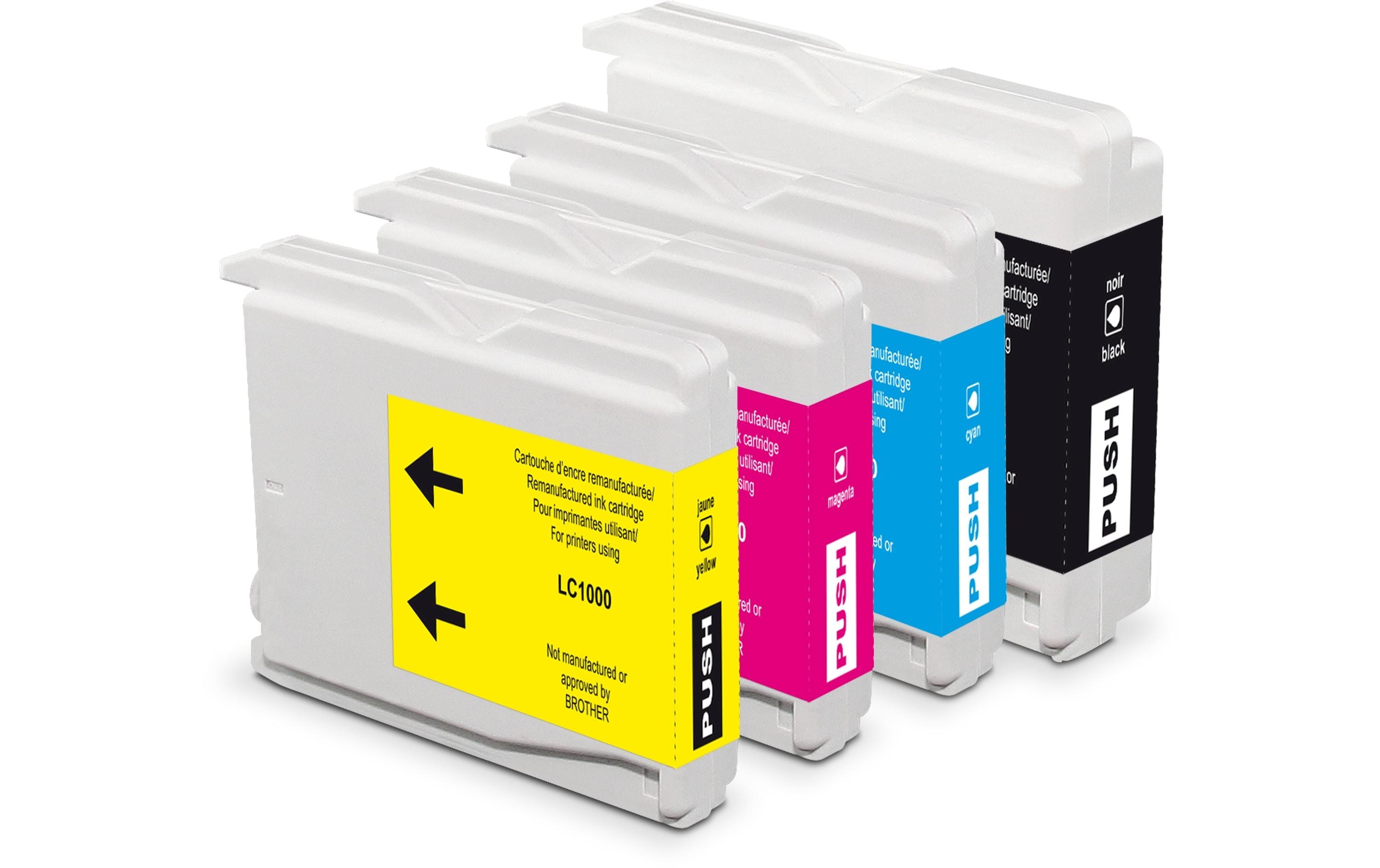 Generic Ink Tinte Brother LC1000 Multipack Black/Cyan/Magenta/Yellow