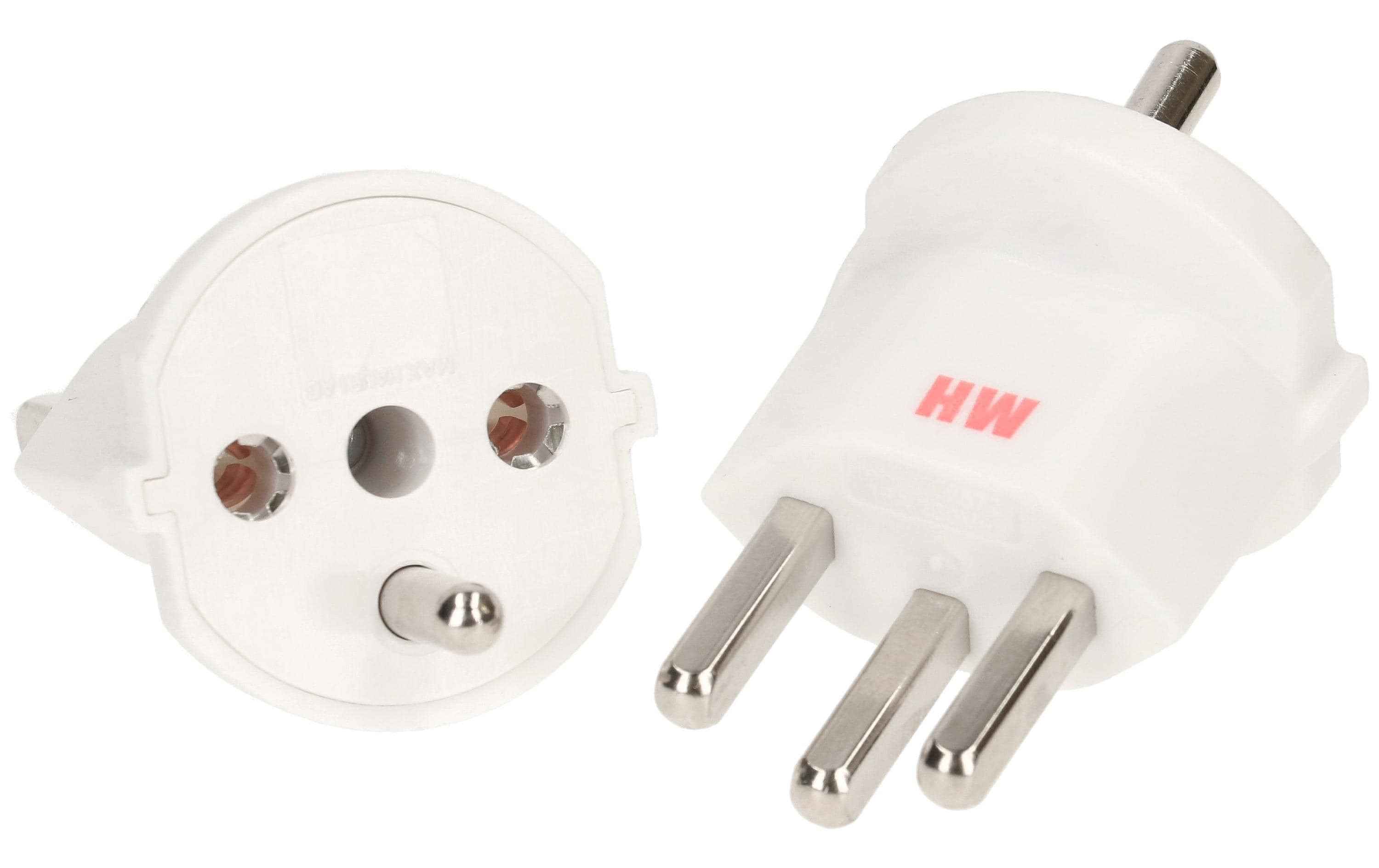 Max Hauri Fixadapter Schuko – Typ 23 Weiss
