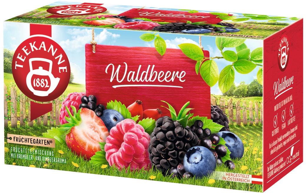 Teekanne Teebeutel Waldbeere 20 Stück