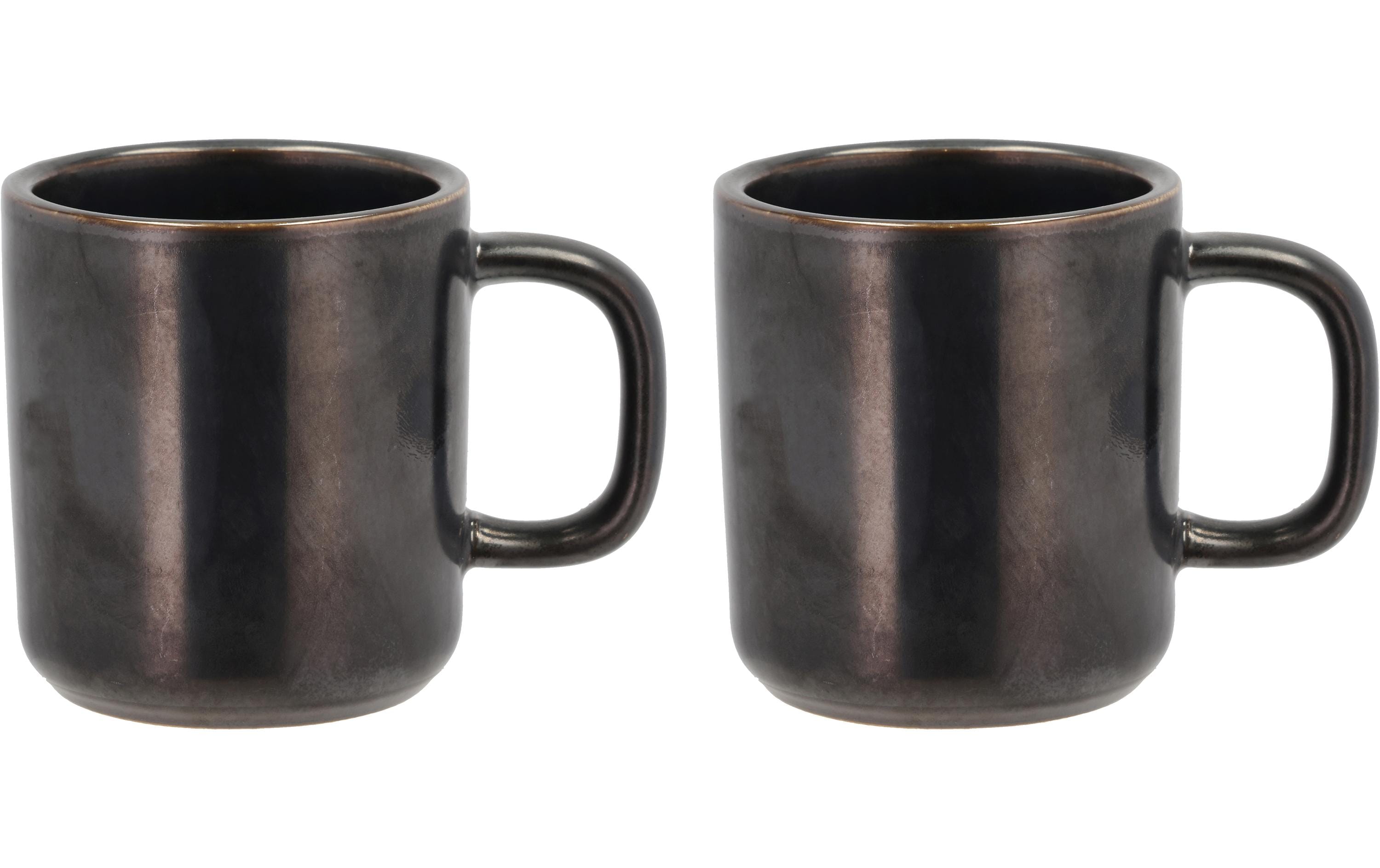 Villa Collection Kaffeetasse Fjord 250 ml, 2 Stück, Schwarz