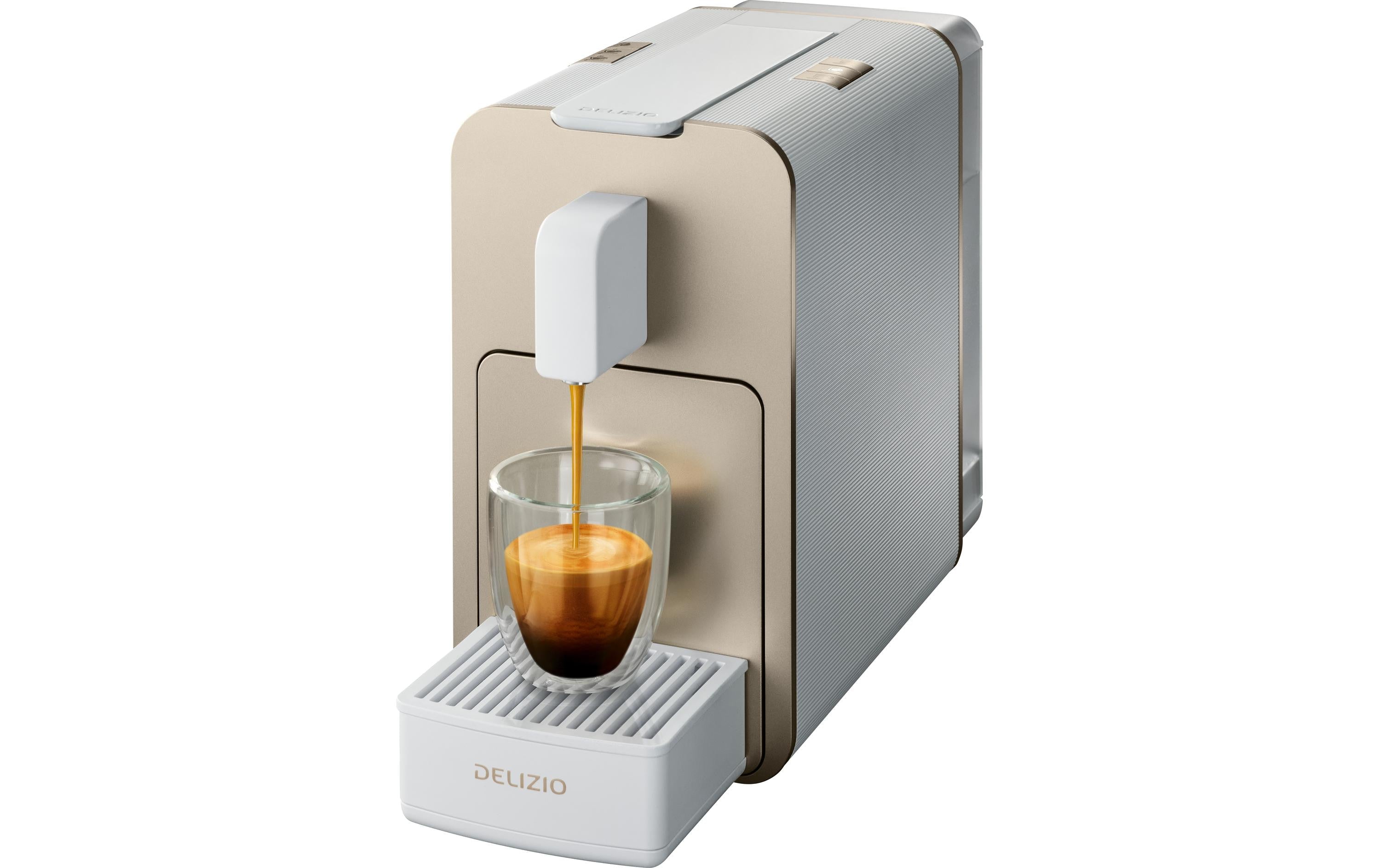 Delizio Kapselmaschine Viva Elegante Gold/Weiss