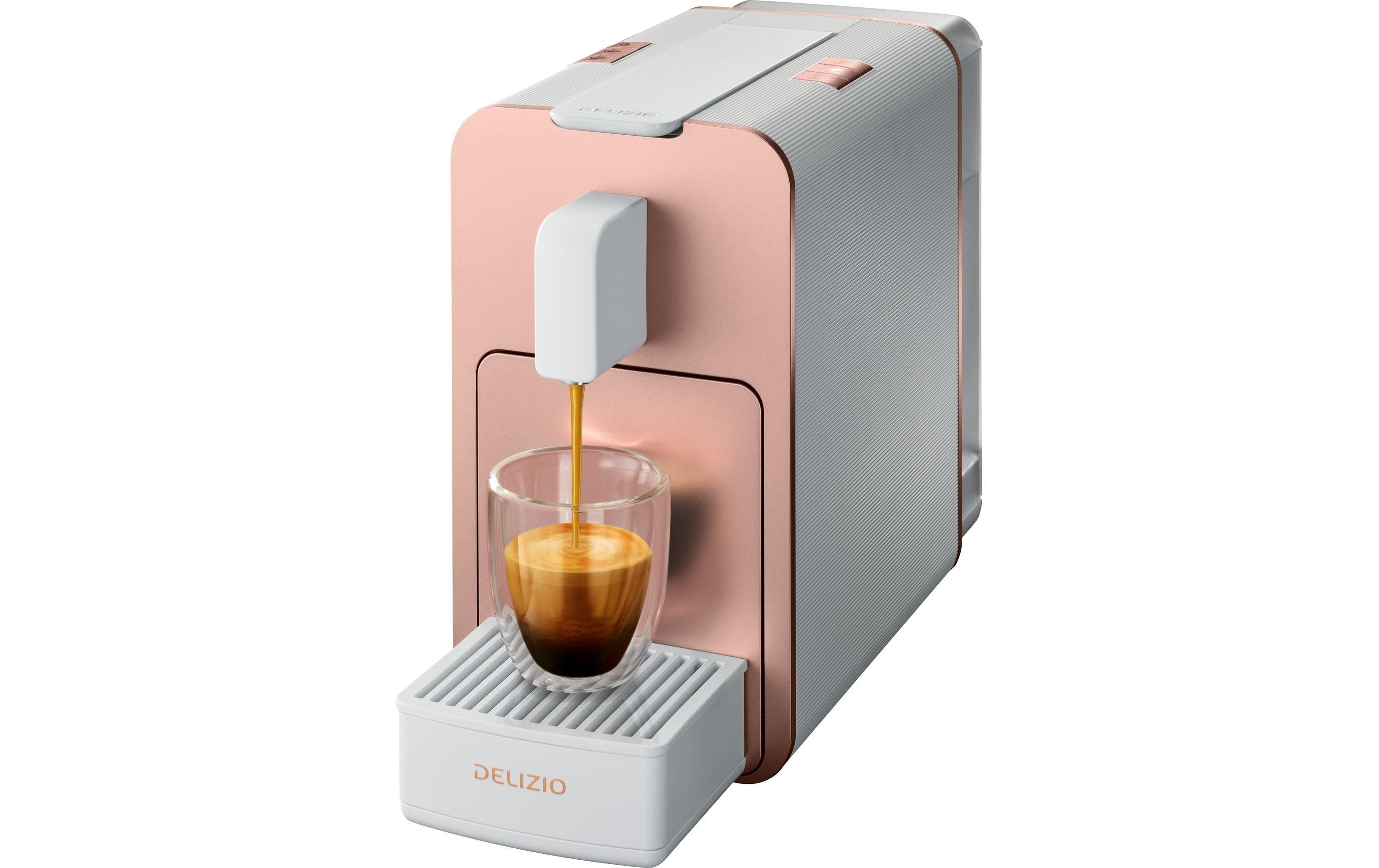 Delizio Kapselmaschine Viva Elegante Rosegold/Weiss
