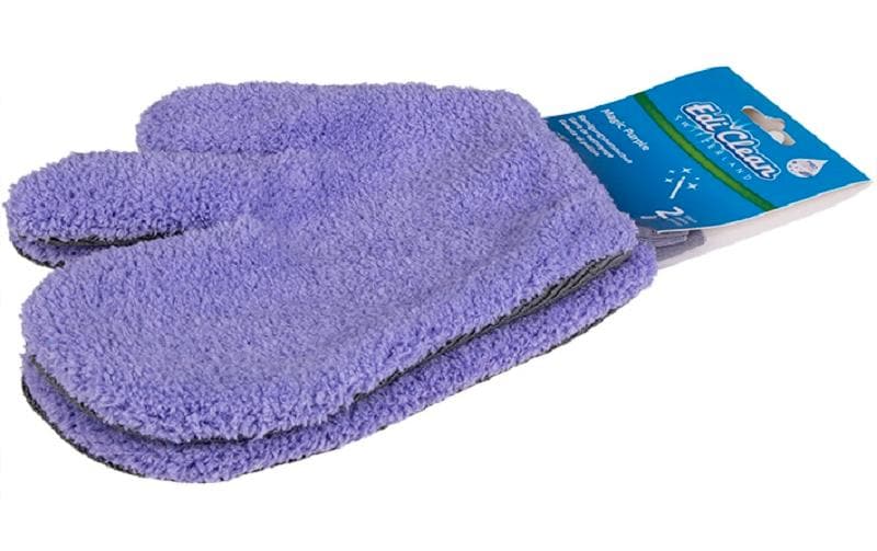 Edi Baur Putzhandschuh Magic Purple 2 Stück, Lila