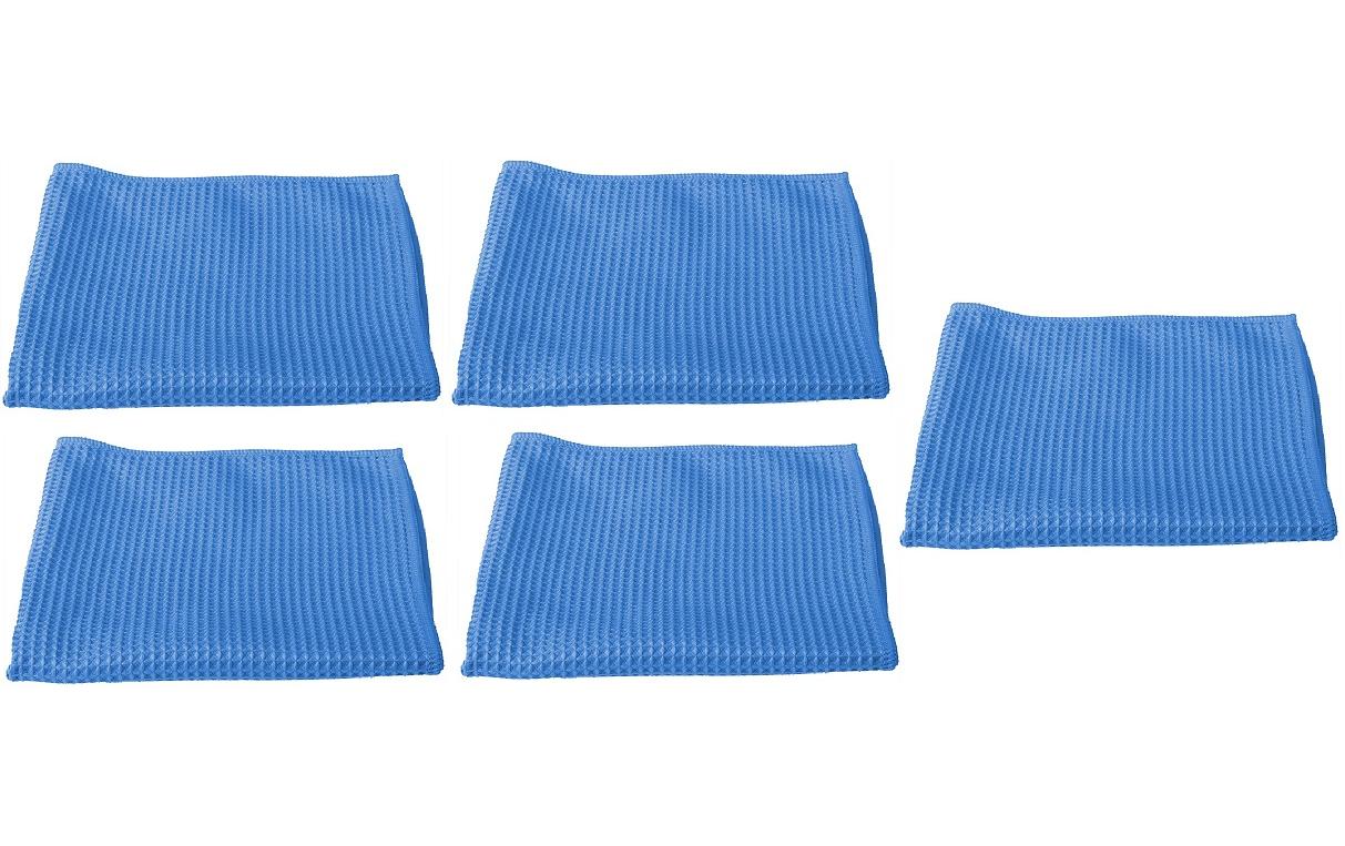 Edi Baur Mikrofaser-Reinigungstuch 5 Stück, Blau