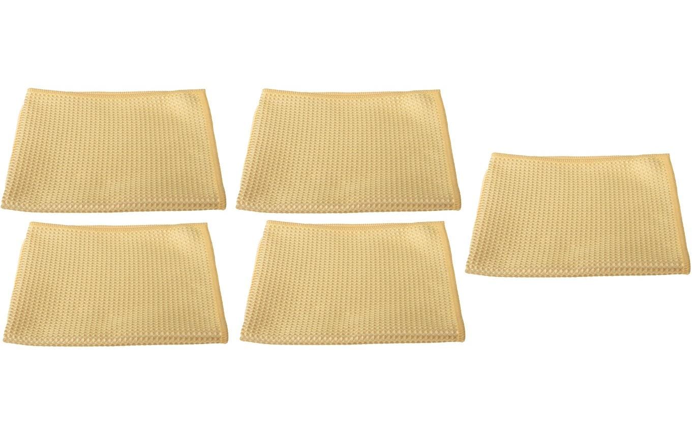 Edi Baur Mikrofaser-Reinigungstuch 5 Stück, Gelb