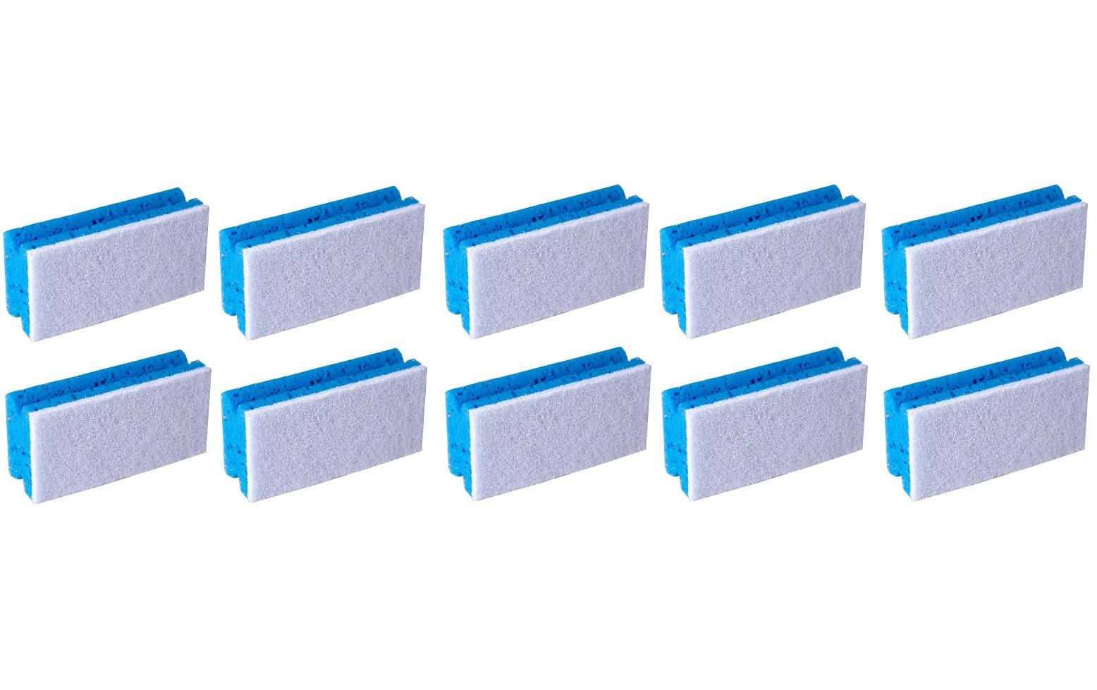 Edi Baur Schwamm Profi 10 Stück, Blau/Weiss