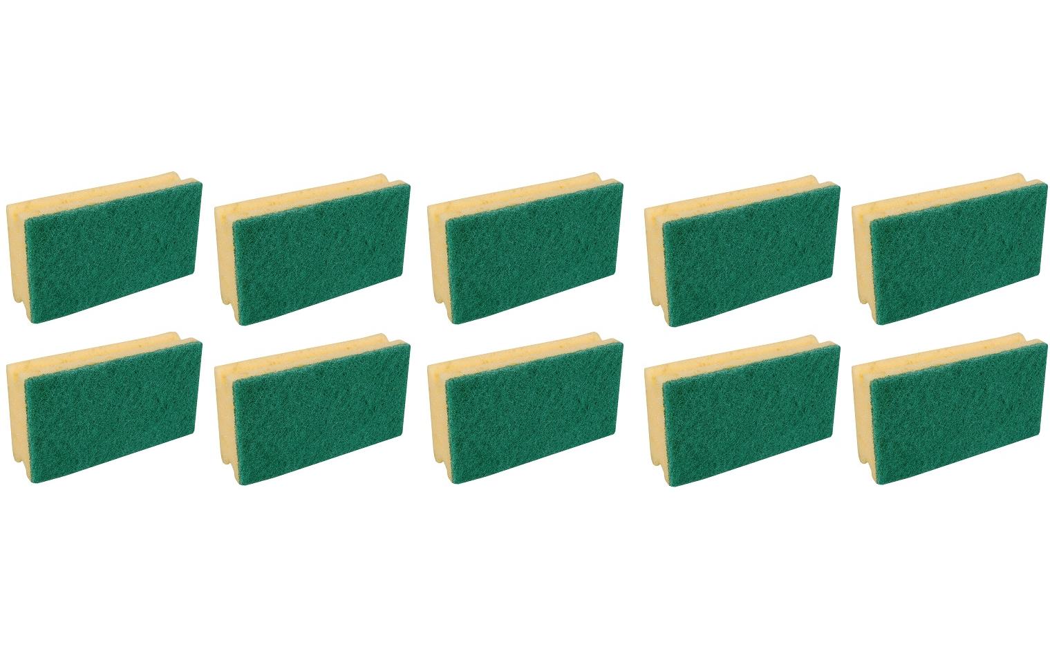Edi Baur Schwamm Profi 10 Stück, Hellgrün/Gelb, klein