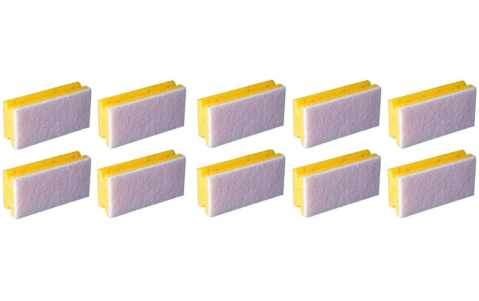 Edi Baur Schwamm Profi 10 Stück, Gelb/Weiss