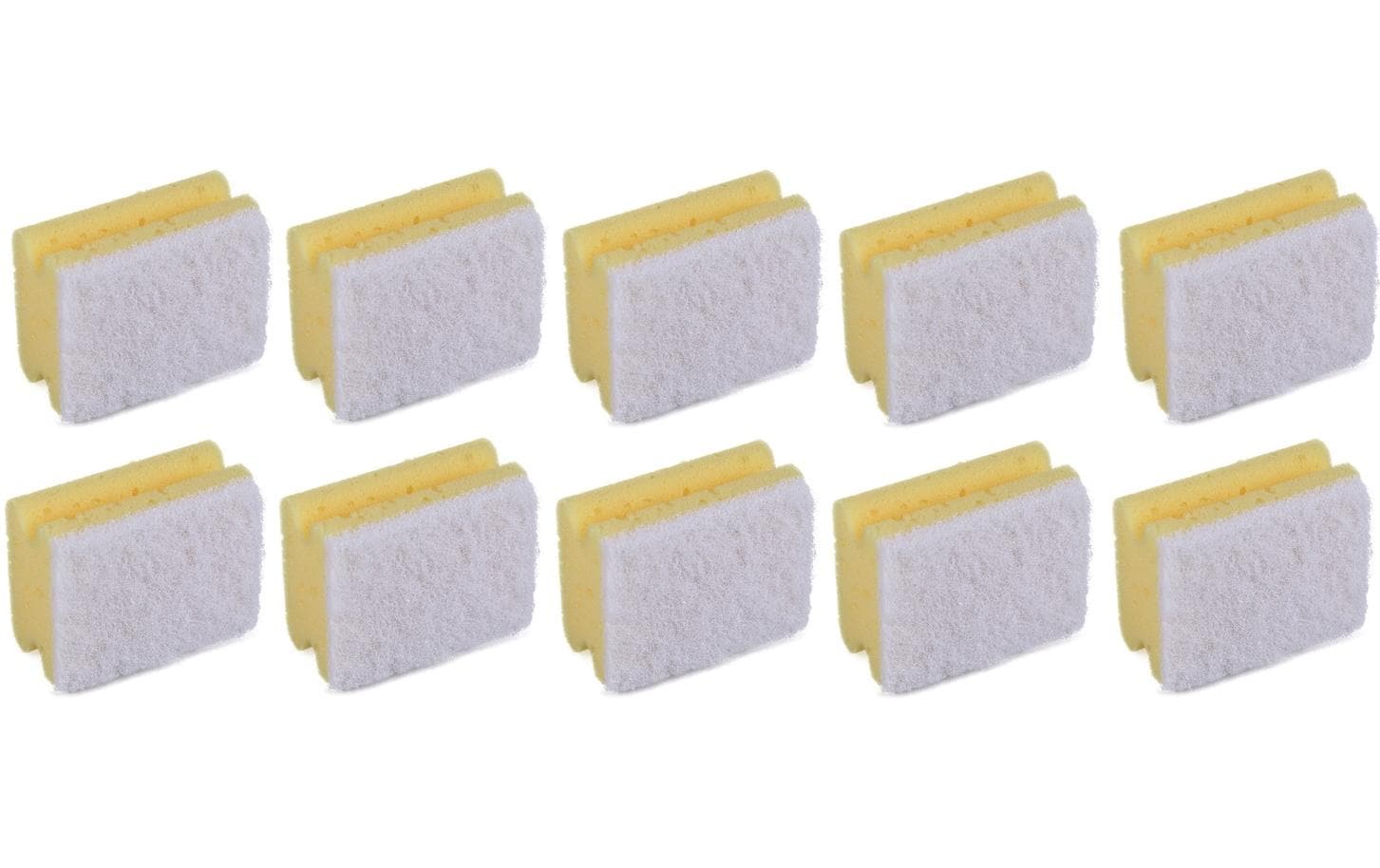 Edi Baur Schwamm Profi 10 Stück, Gelb/Weiss, klein