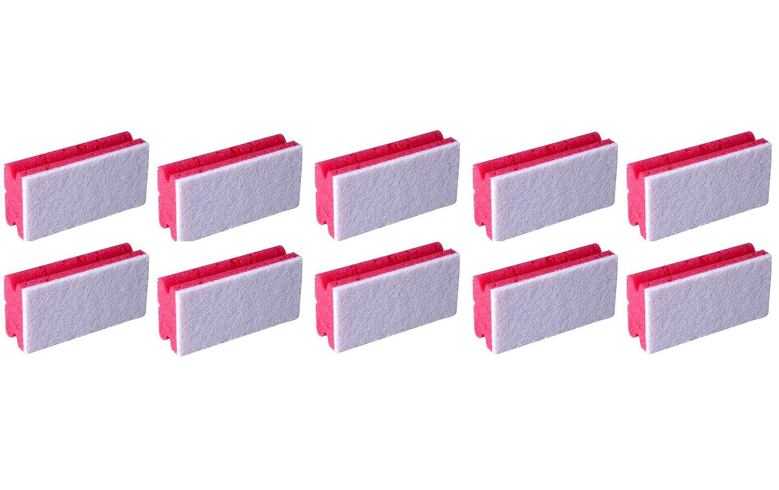 Edi Baur Schwamm Profi 10 Stück, Rot/Weiss