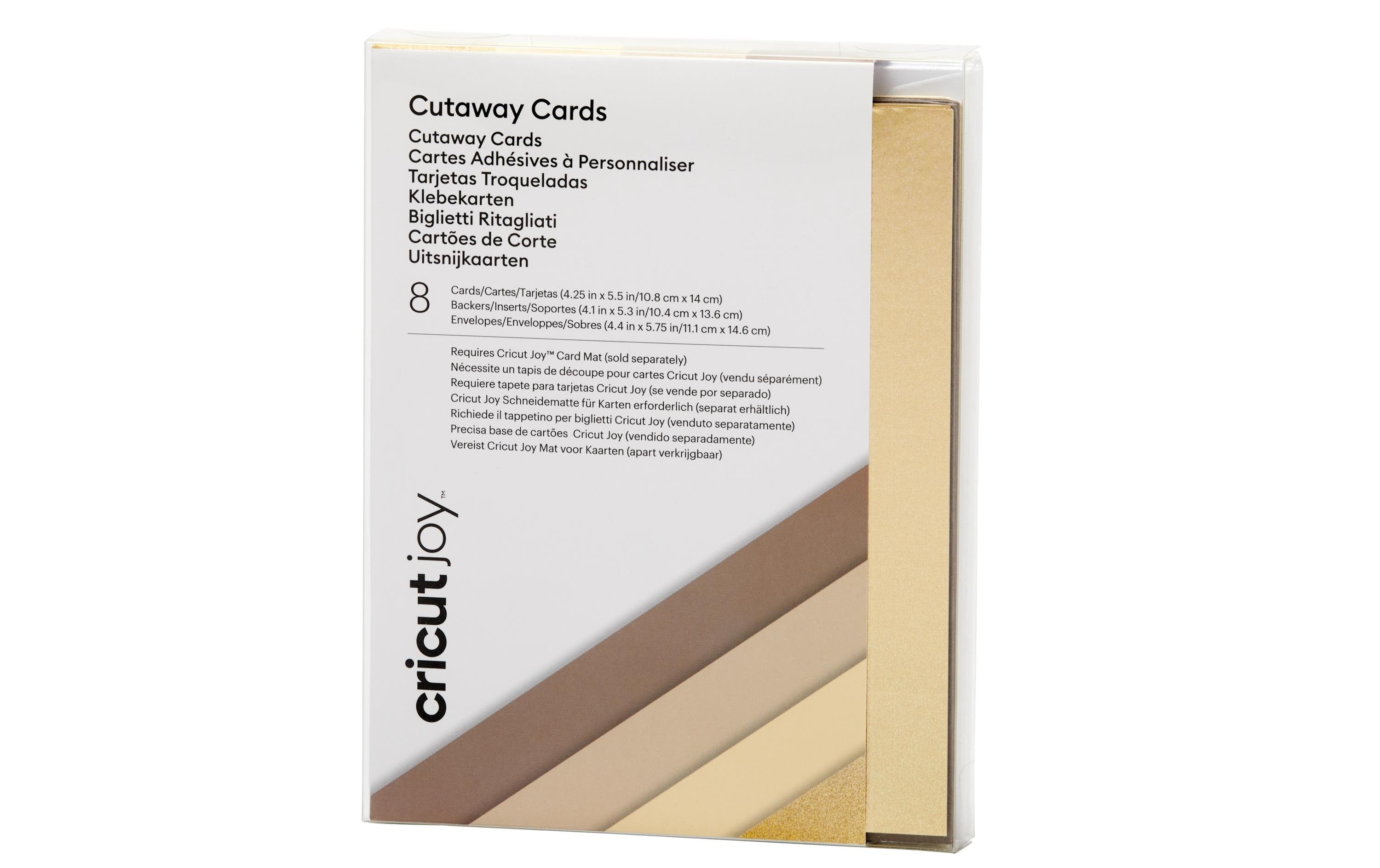 Cricut Blankokarte Joy cut-away neutral 8 Stück