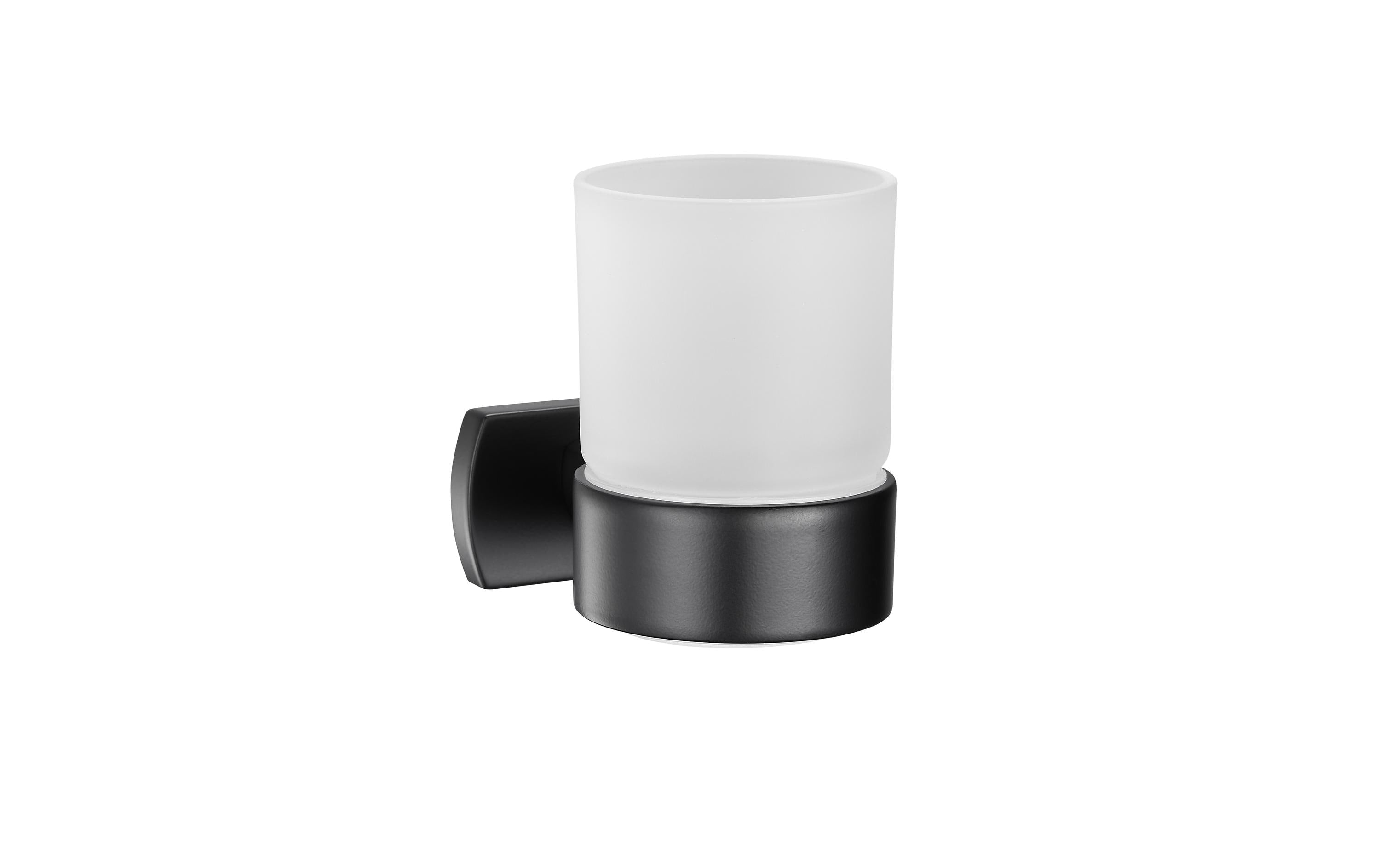 BIASCA Glashalter schwarz matt