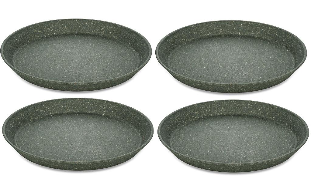 Koziol Speiseteller Connect Ø 20.5 cm, 4 Stück, Grau
