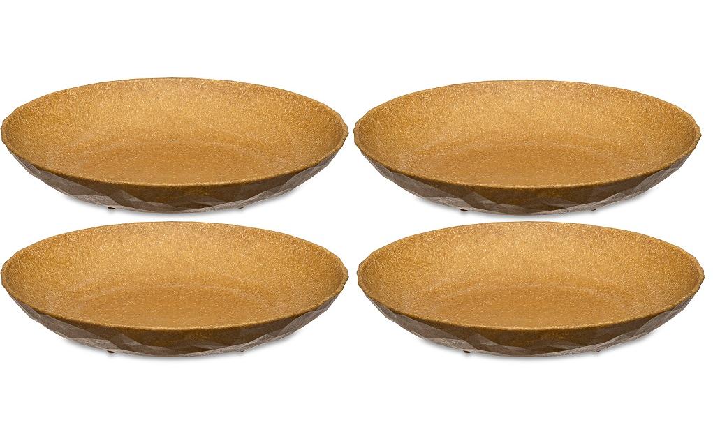 Koziol Suppen- & Pastateller Club 4 Stück, Beige/Hellbraun