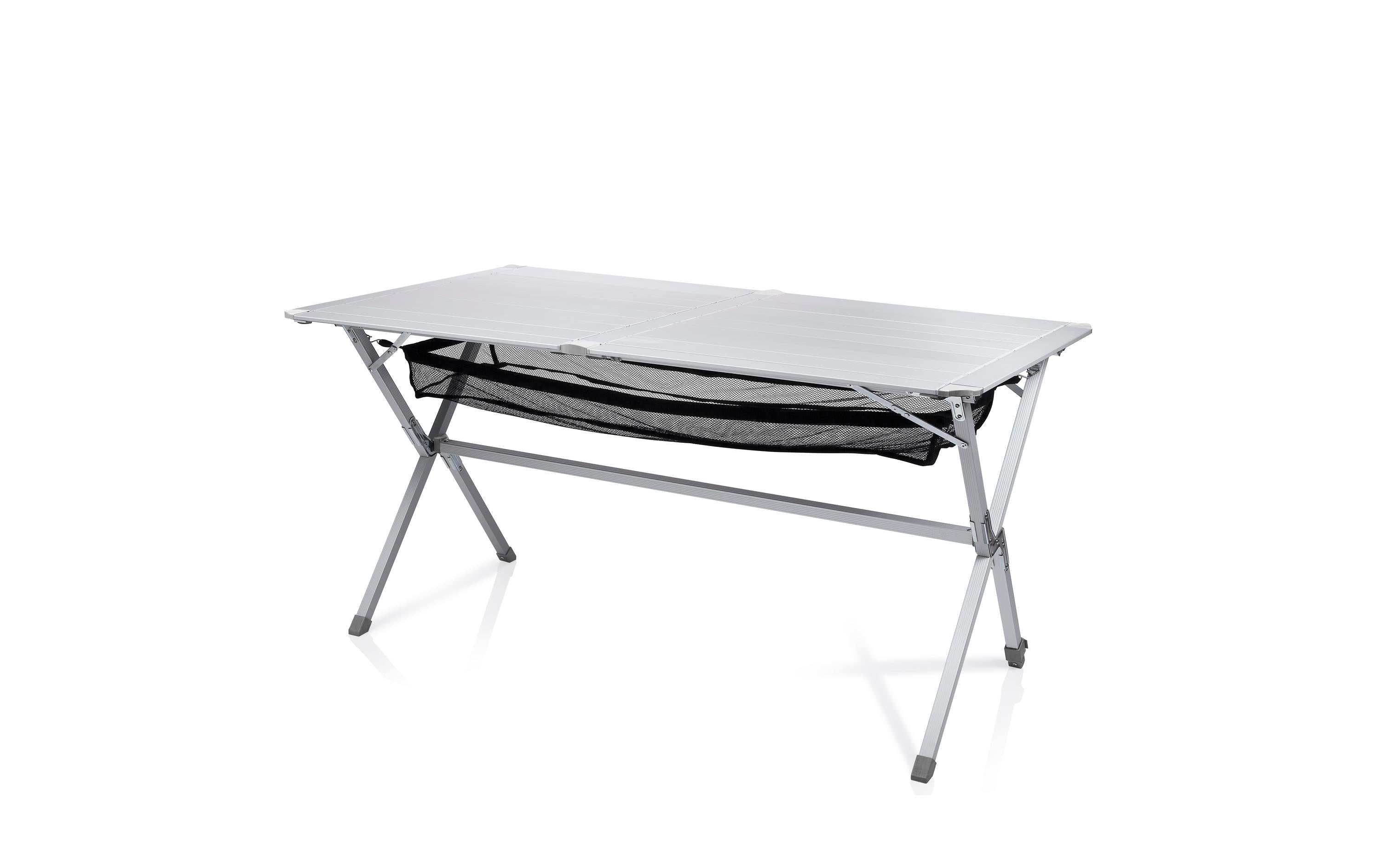 Campart Campingtisch Michigan mit rollbarer Tischplatte, 140 x 70 cm