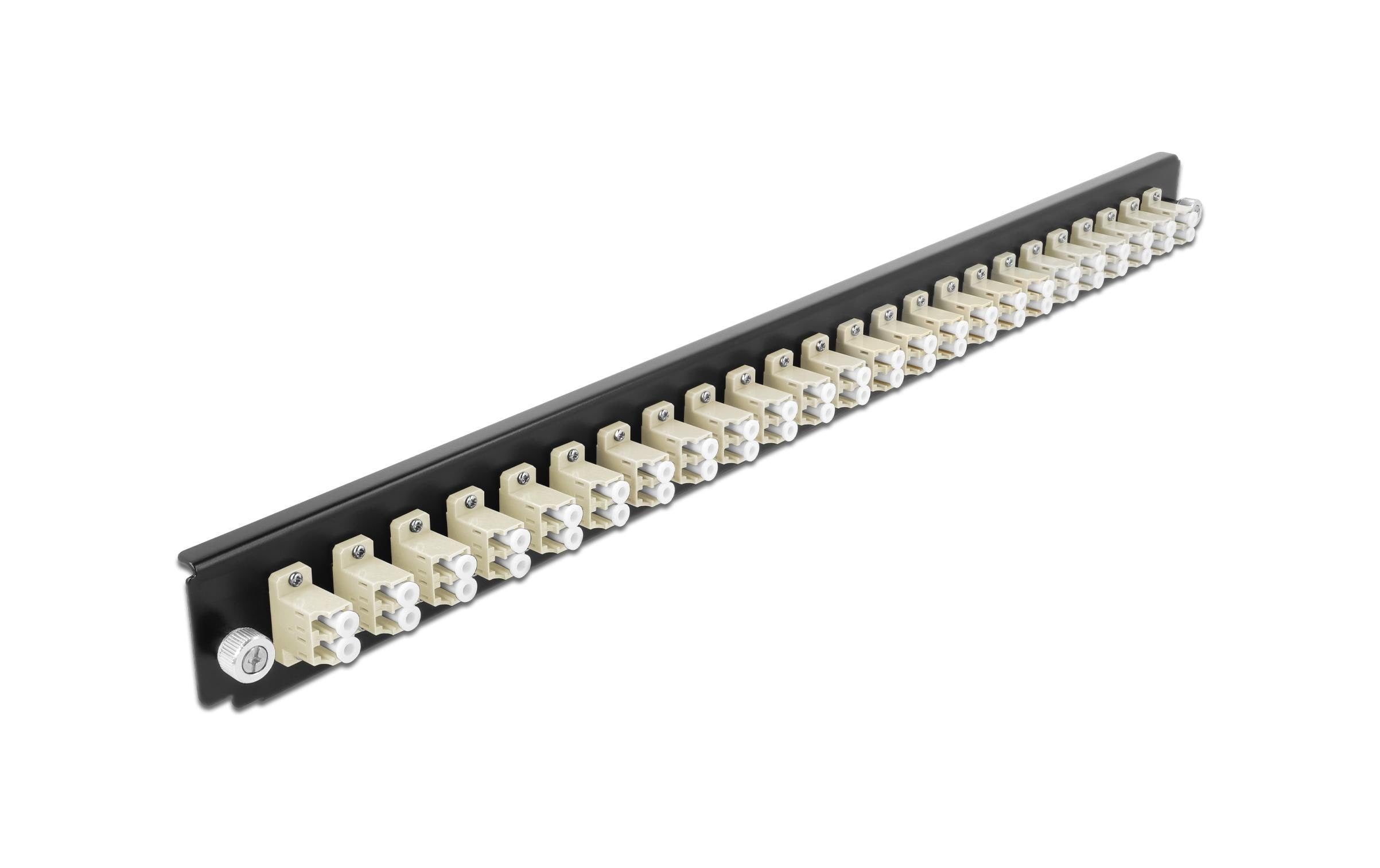 Delock Verteilerplatte Frontblende 24 Port LC Duplex OM2 MM beige