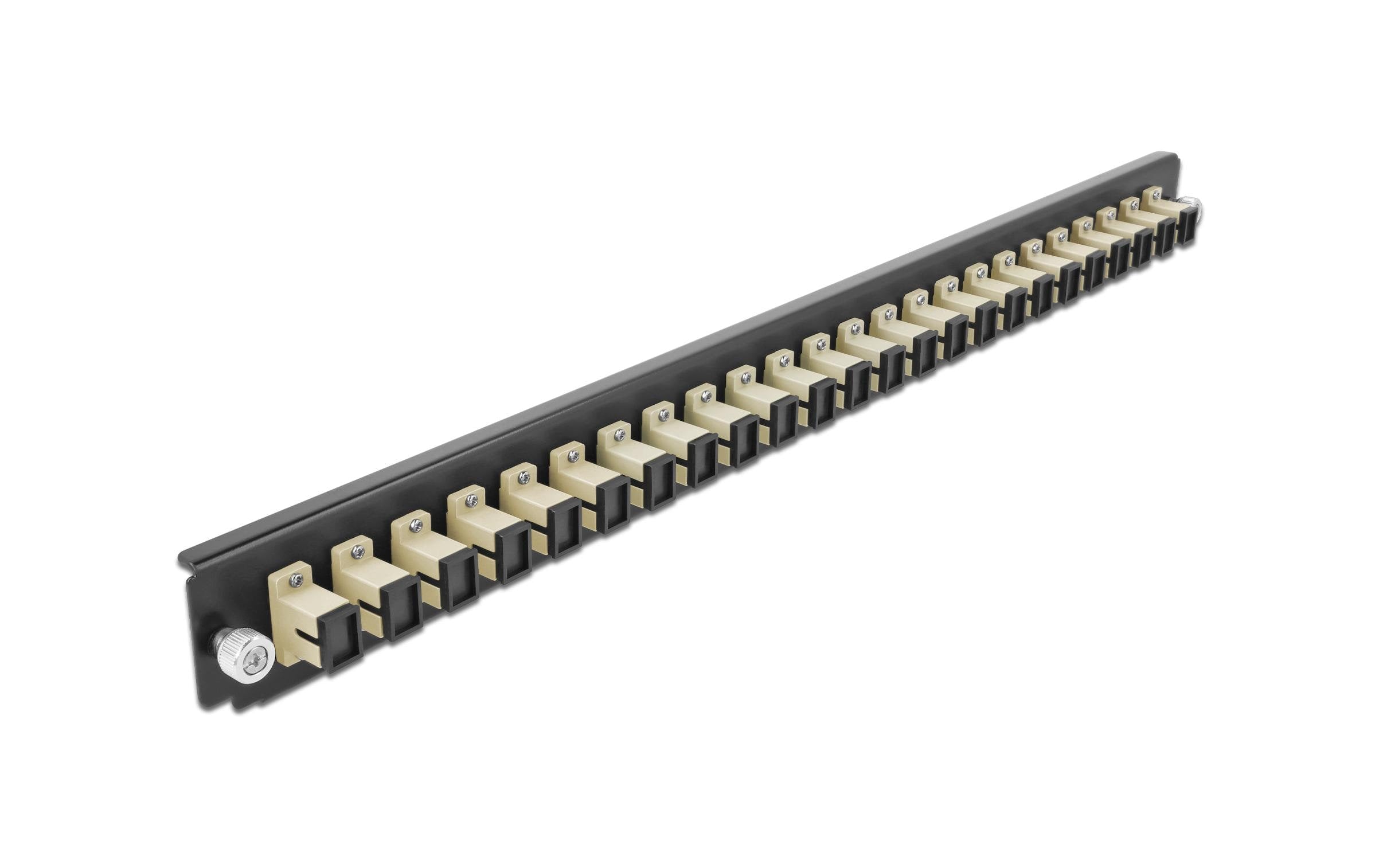 Delock Verteilerplatte Frontblende 24 Port SC Simplex beige