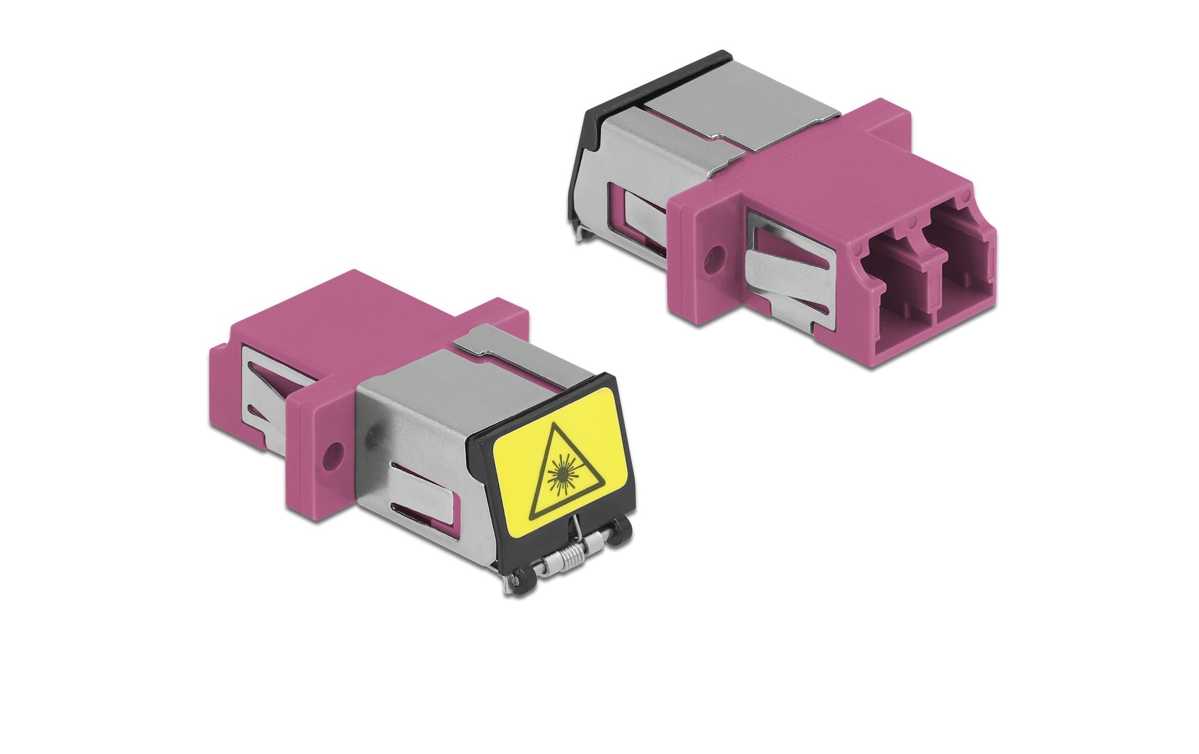 Delock LWL-Kupplung 1 Stück Multimode LC – LC, OM4, Duplex