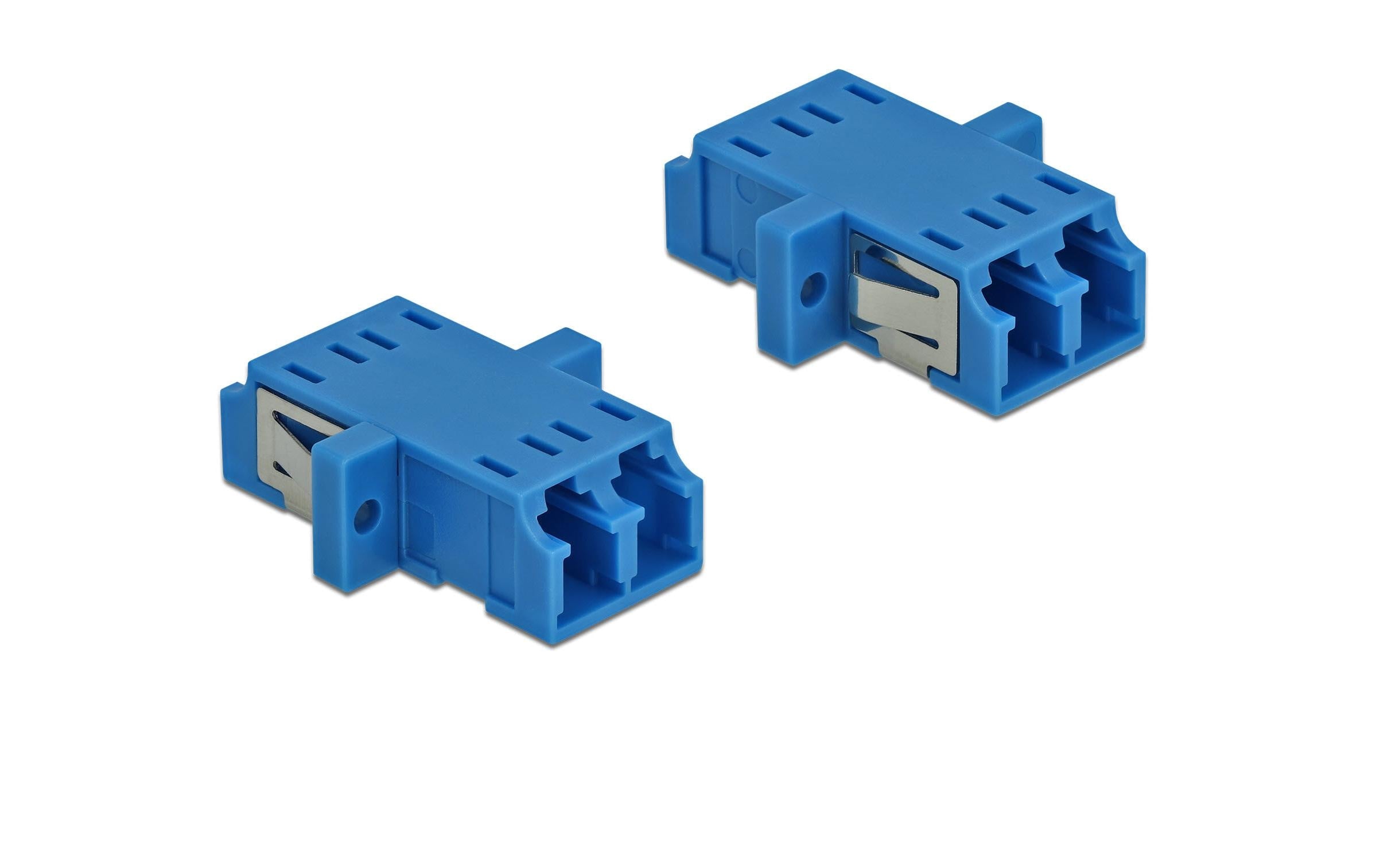 Delock LWL-Kupplung 2 Stück Singlemode LC – LC, OS2, Duplex