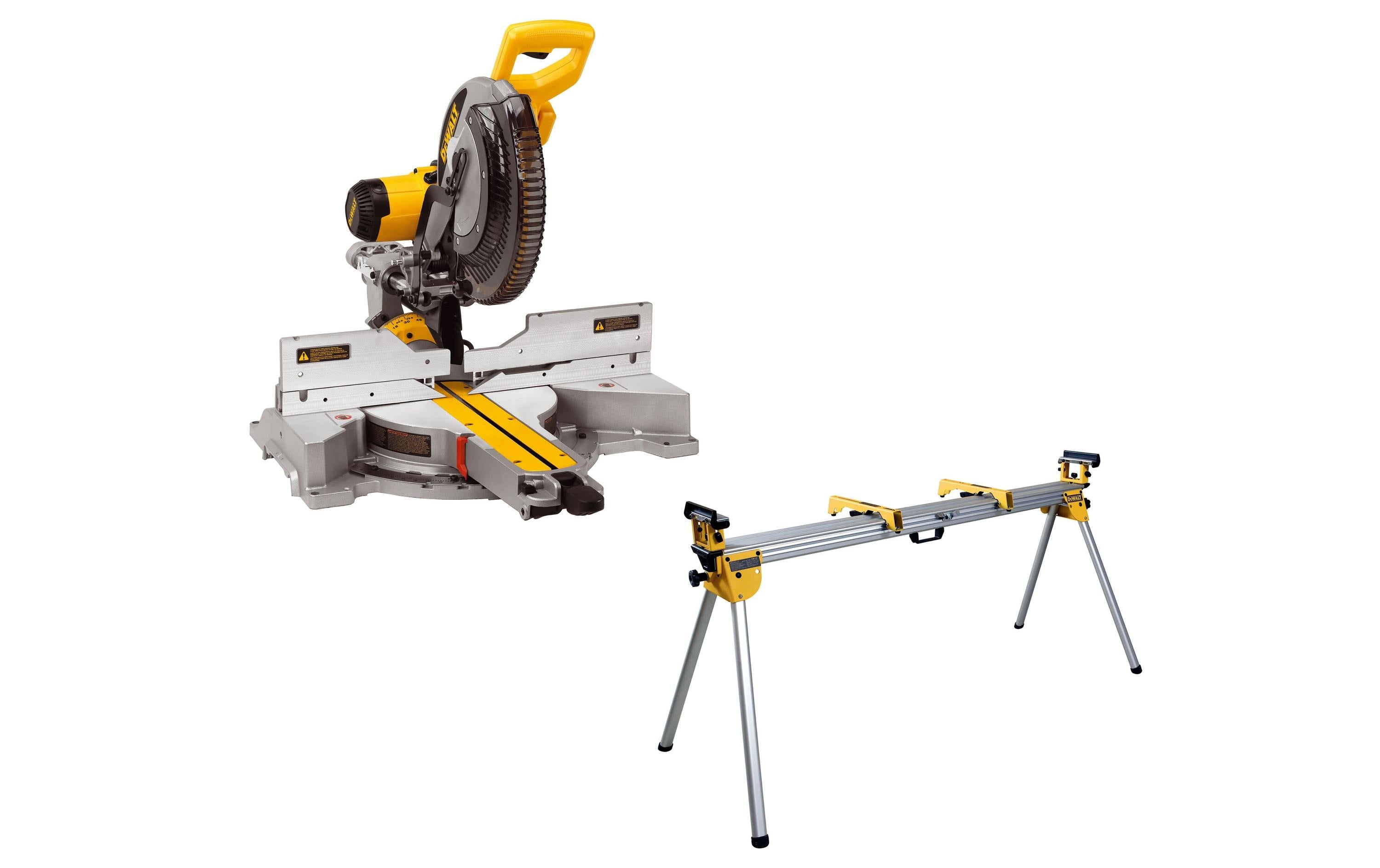 DEWALT Kapp-/Gehrungssäge DWS780 Kit mit Untergestell