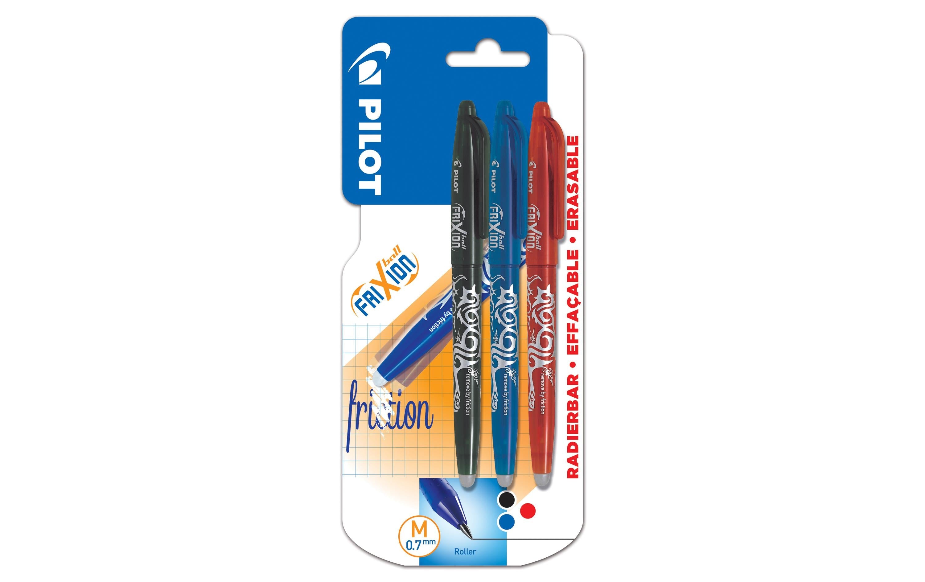 Pilot Rollerball FriXion ball 0.7 mm, Mehrfarbig 3 Stück