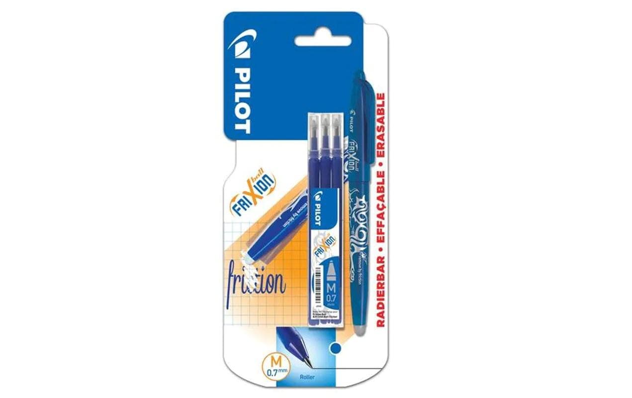 Pilot Rollerball FriXion ball 3 x Refill 0.7 mm, Blau