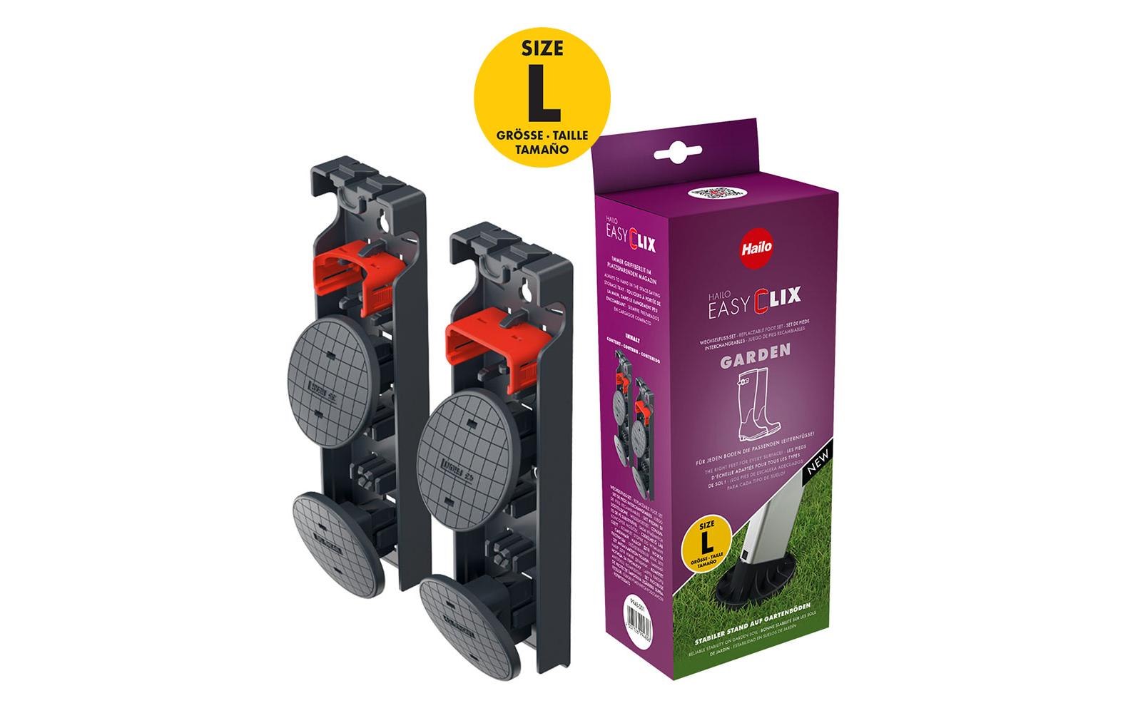 Hailo Wechsel-Fuss Set EasyClix Garden Grösse L