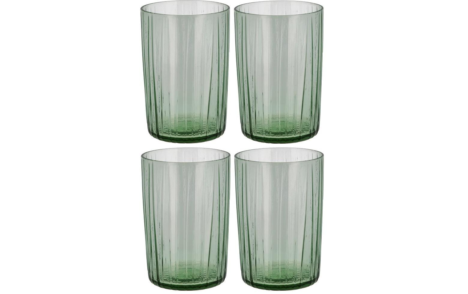Bitz Trinkglas Kusintha 280 ml, 4 Stück, Grün