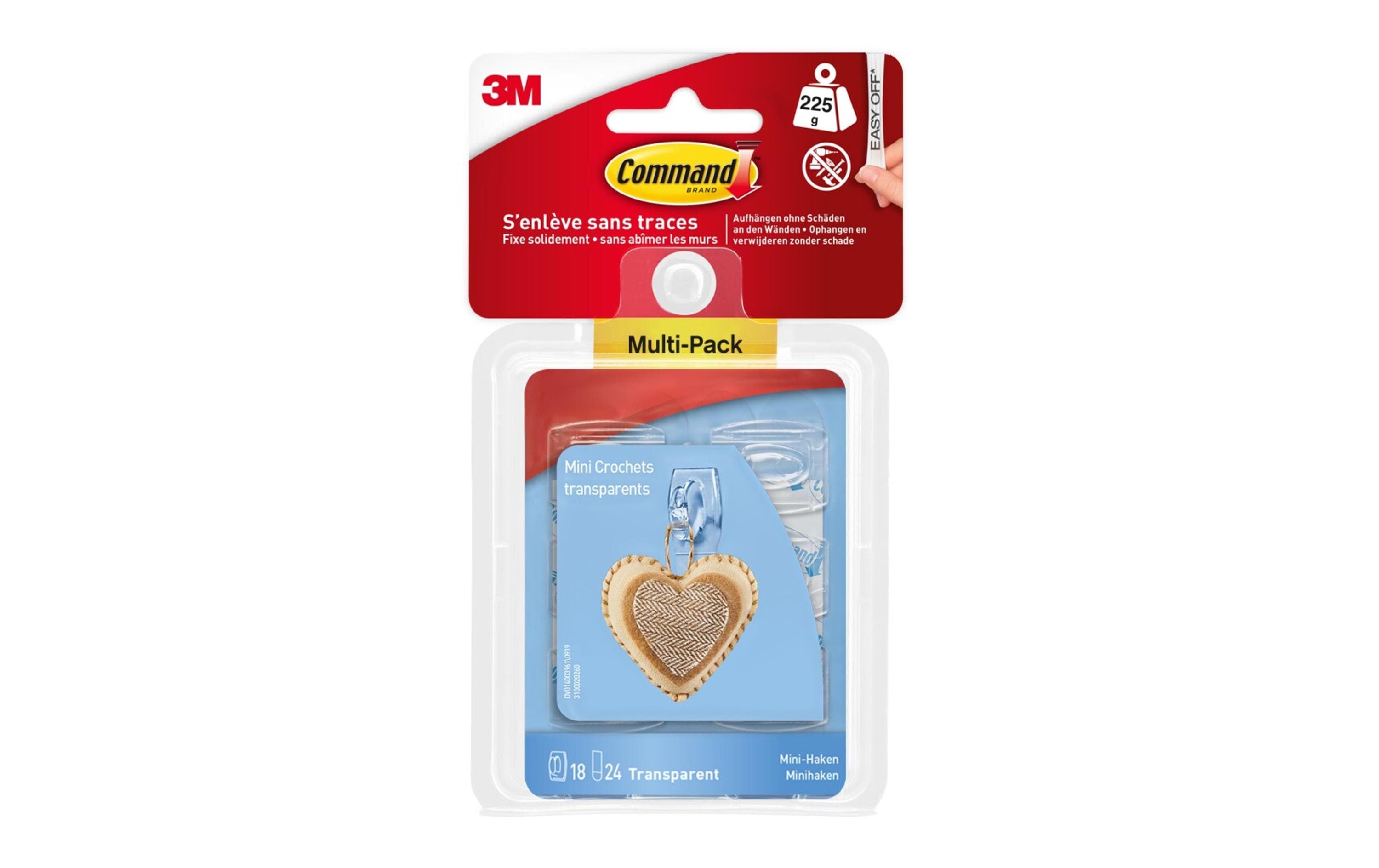 Command Command Mini-Haken Tragkraft 225g transparent
