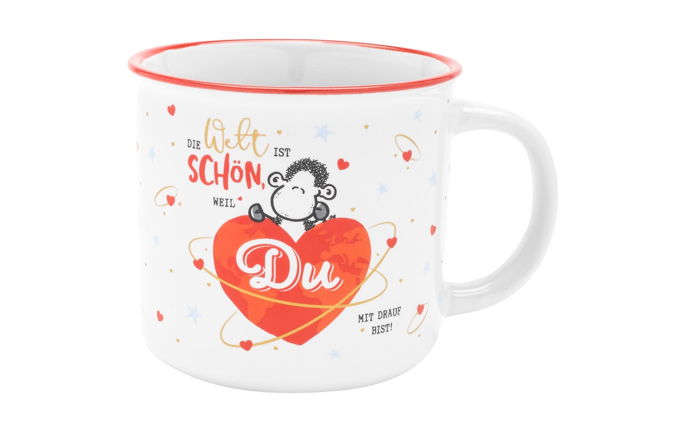 Sheepworld Universaltasse Welt 380 ml, 1 Stück, Weiss