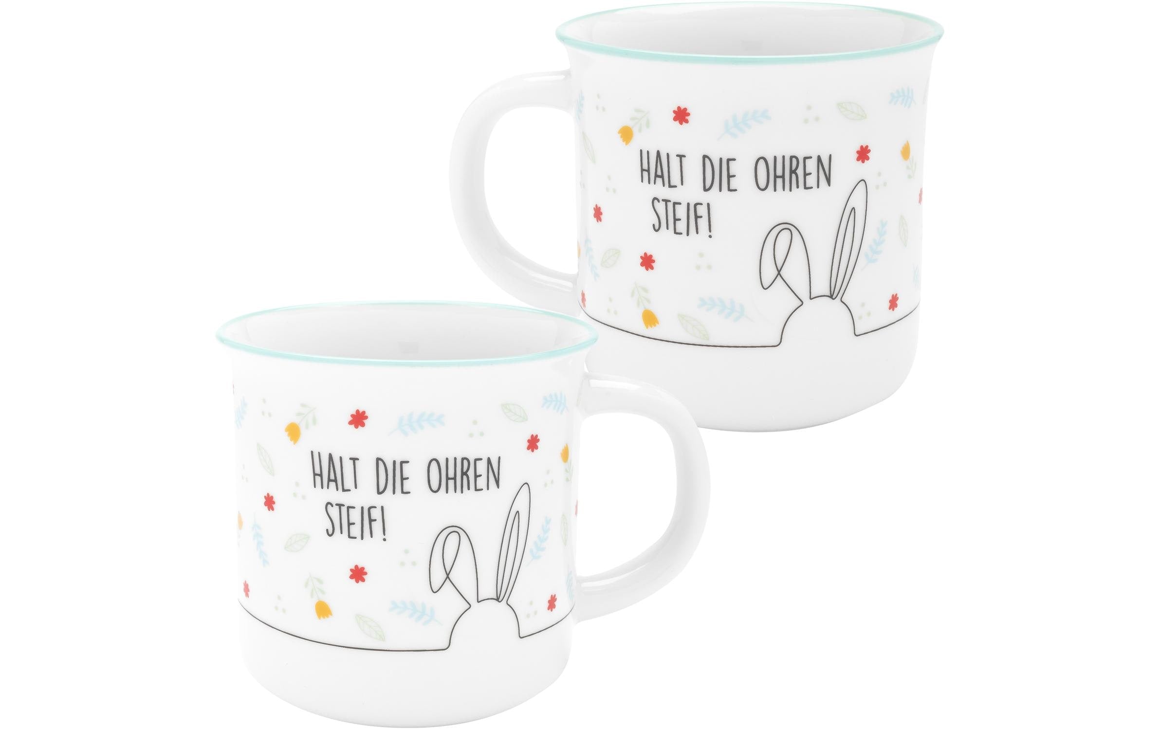 Sheepworld Universaltasse Halt die Ohren Steif! 350 ml, 1 Stück, Weiss