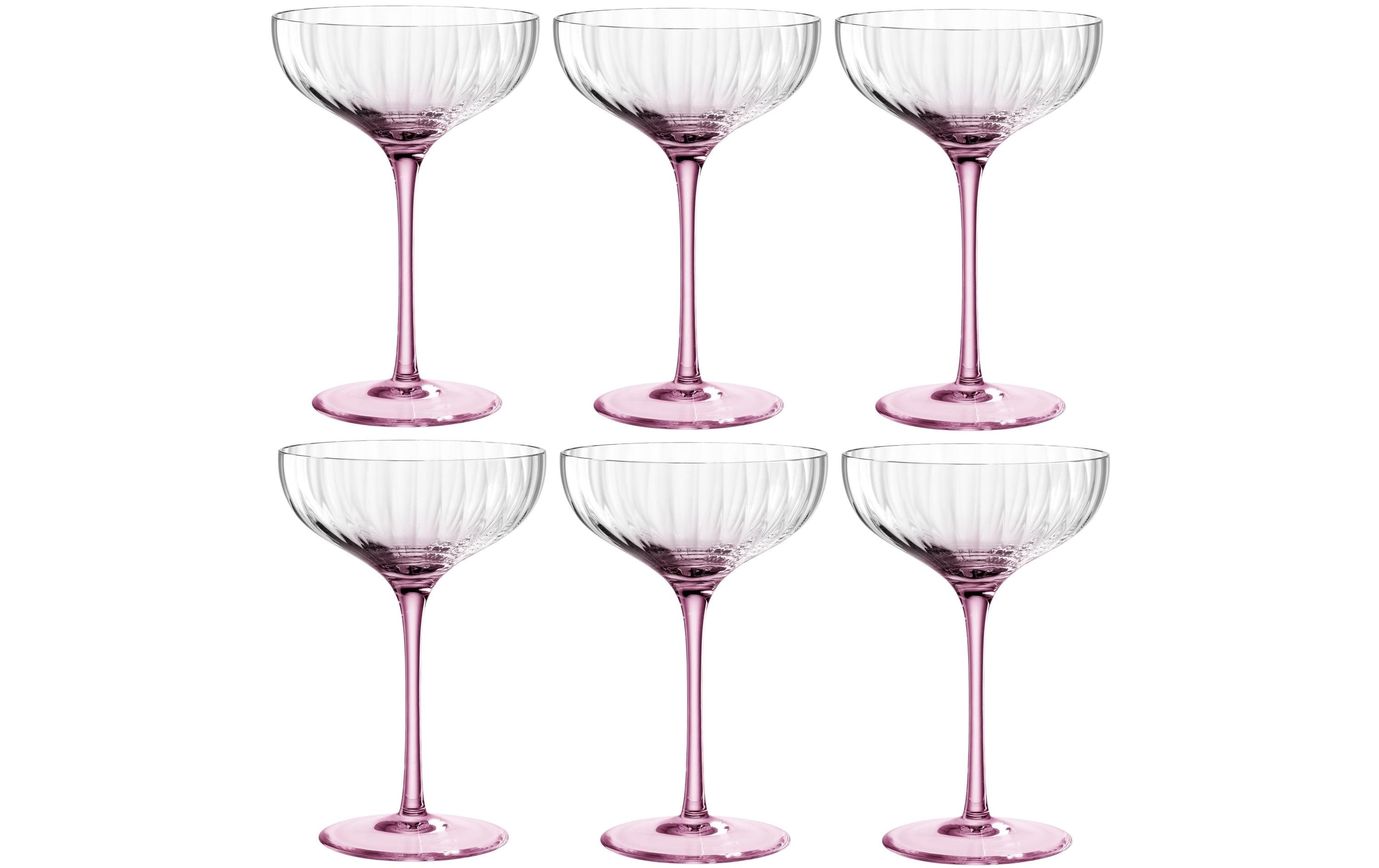 Leonardo Champagnerglas Poesia 260 ml, 6 Stück, Rosa