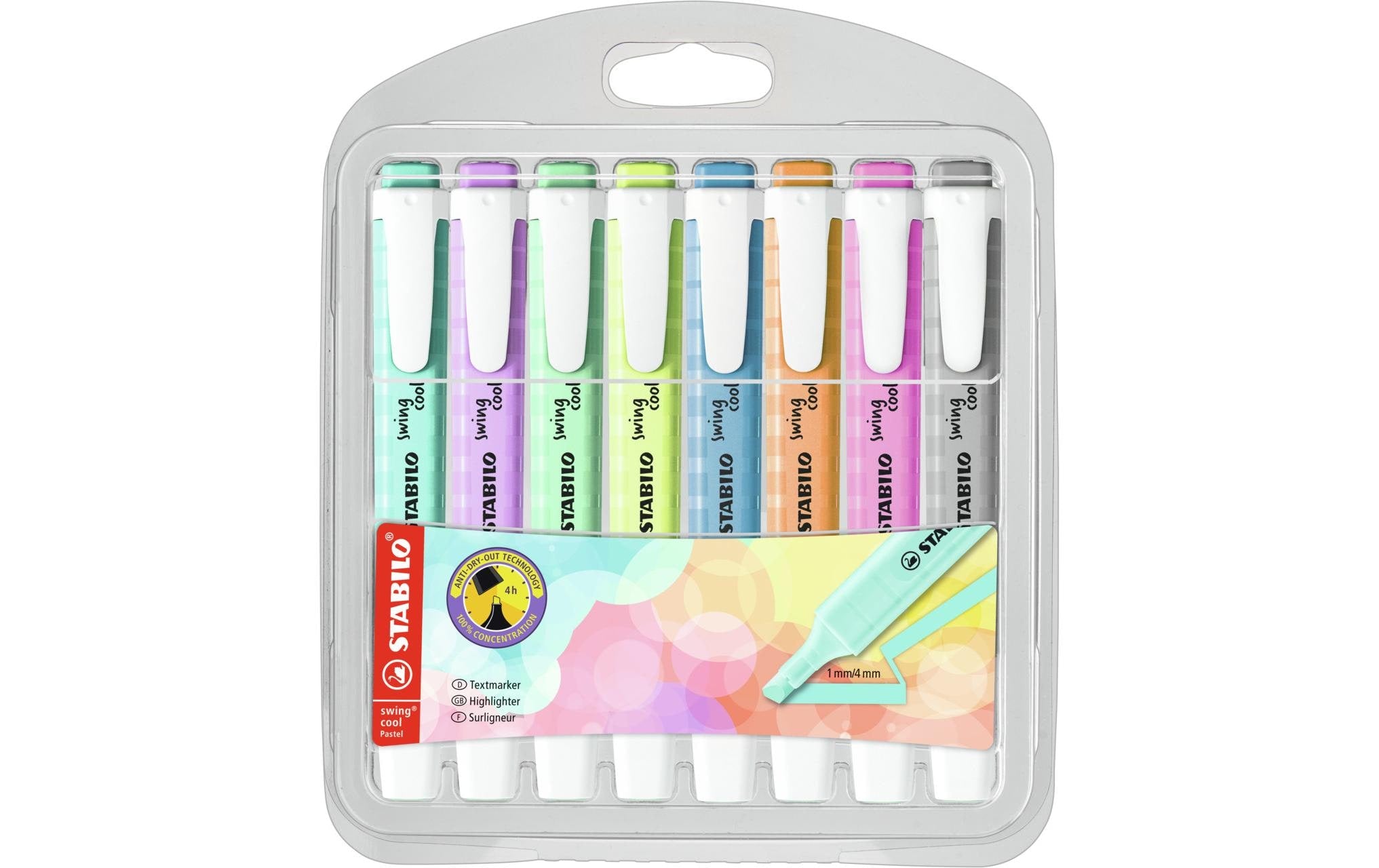 STABILO Swing cool 8er Etui 22 Pastell